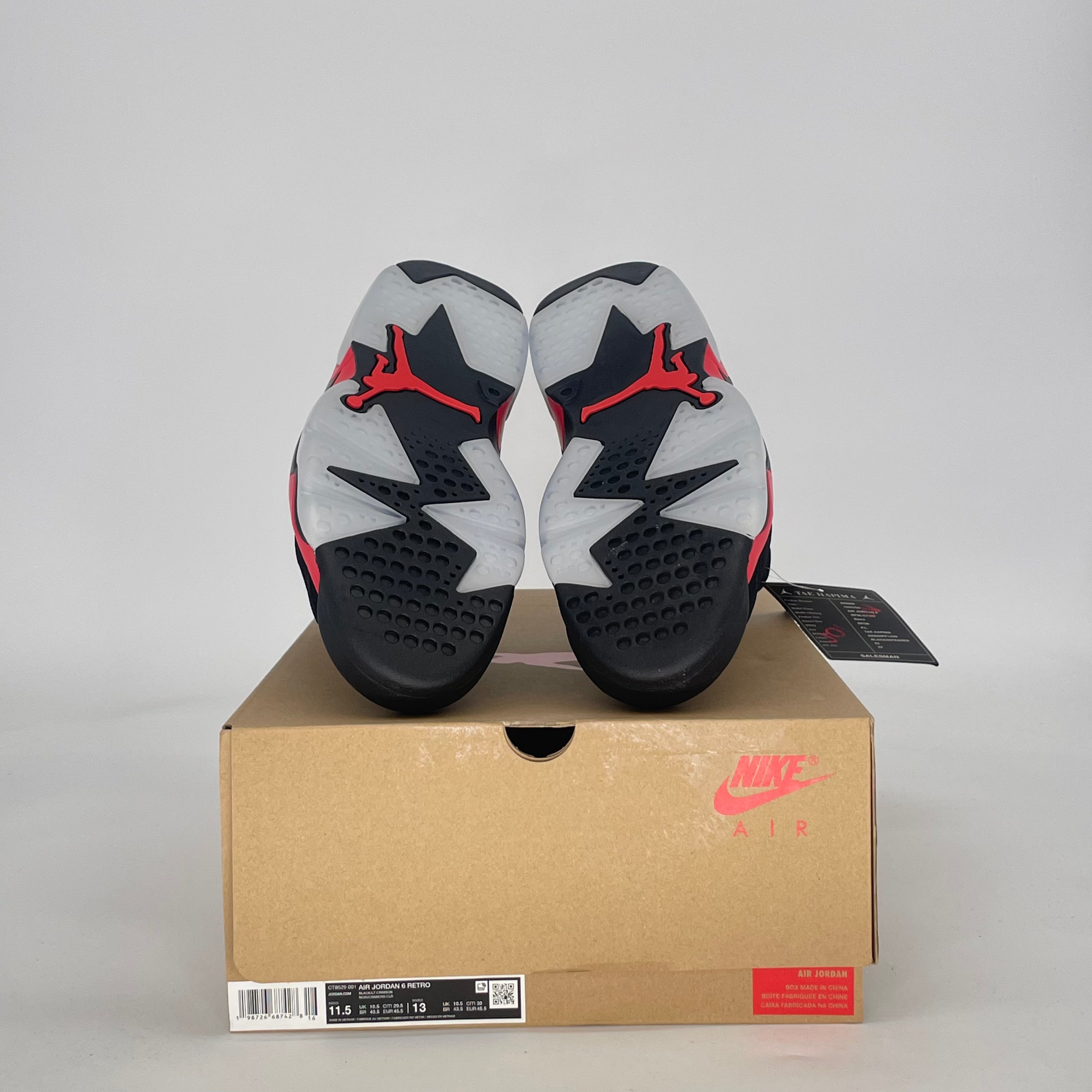 AIR JORDAN 6 INFRARED SALESMAN CT8529-001 SIZE 11.5/13W