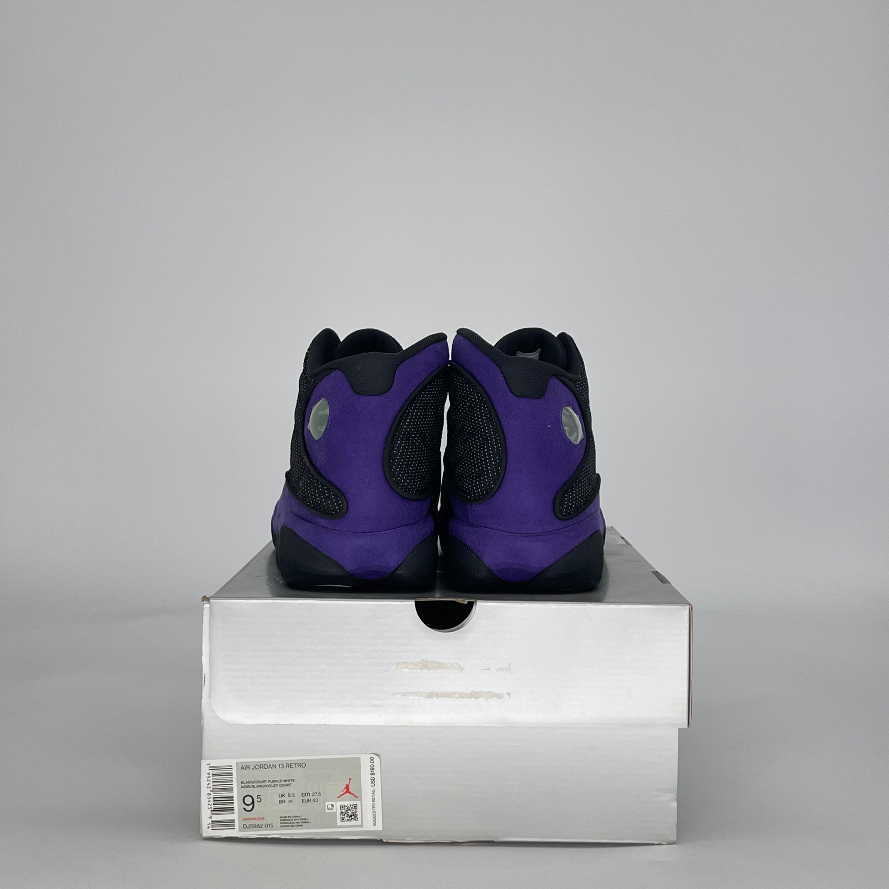 AIR JORDAN 13 COURT PURPLE DJ5982-015 SIZE 9.5/11W