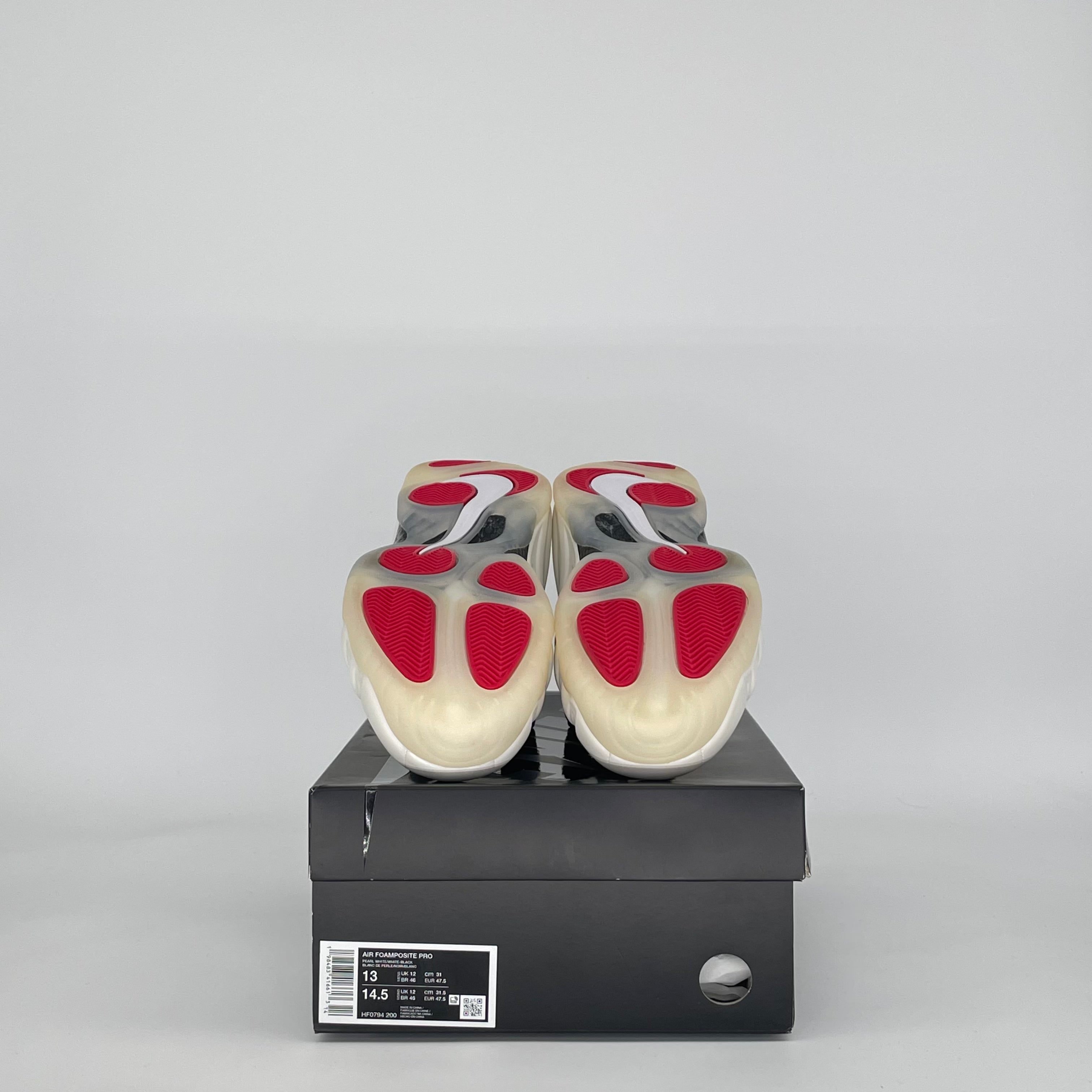 NIKE AIR FOAMPOSITE PRO PEARL HF0794-200 SIZE 13/14.5W