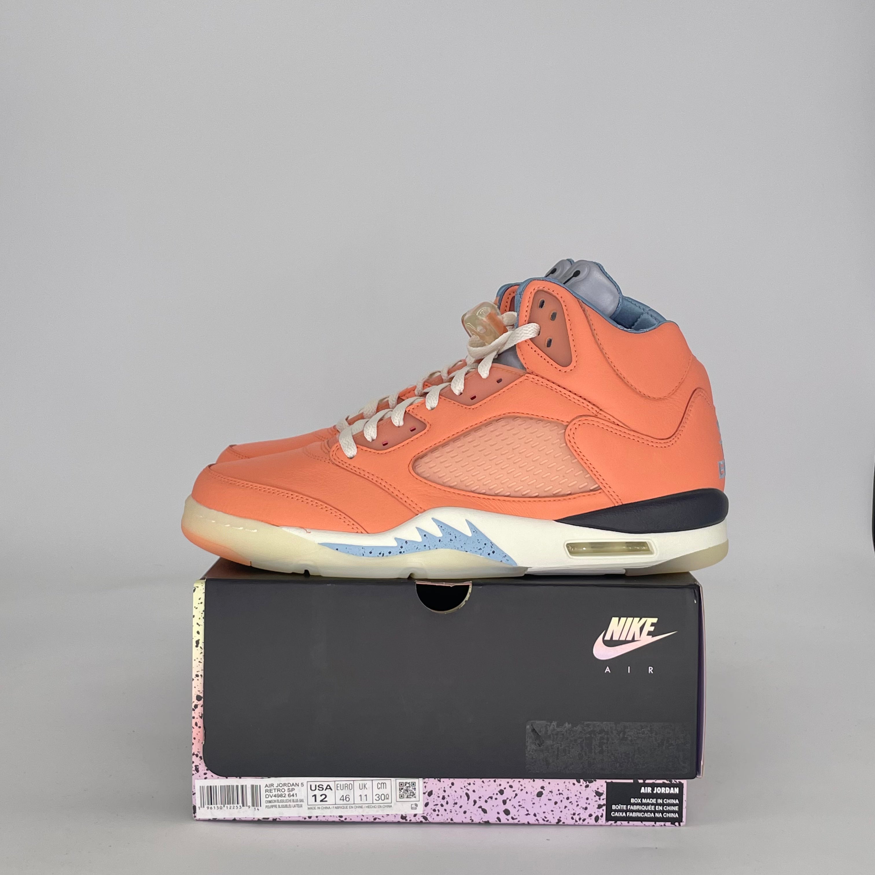 AIR JORDAN 5 DJ KHALED WE THE BEST CRIMSON BLISS DV4982-641 SIZE 12/13.5W