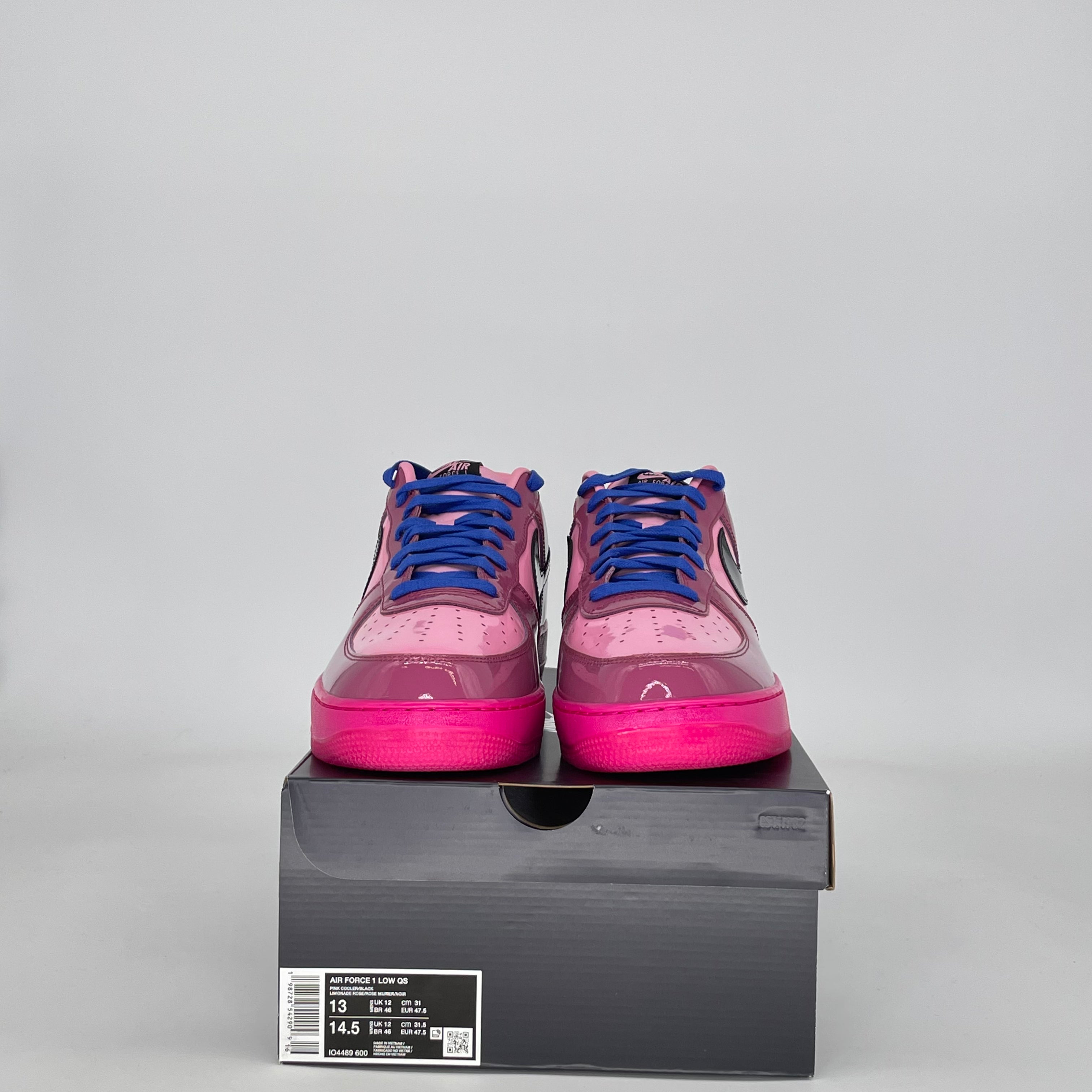 NIKE AIR FORCE 1 LOW PINK COOLER MULBERRY ROSE IO4489-600 SIZE 13/14.5W