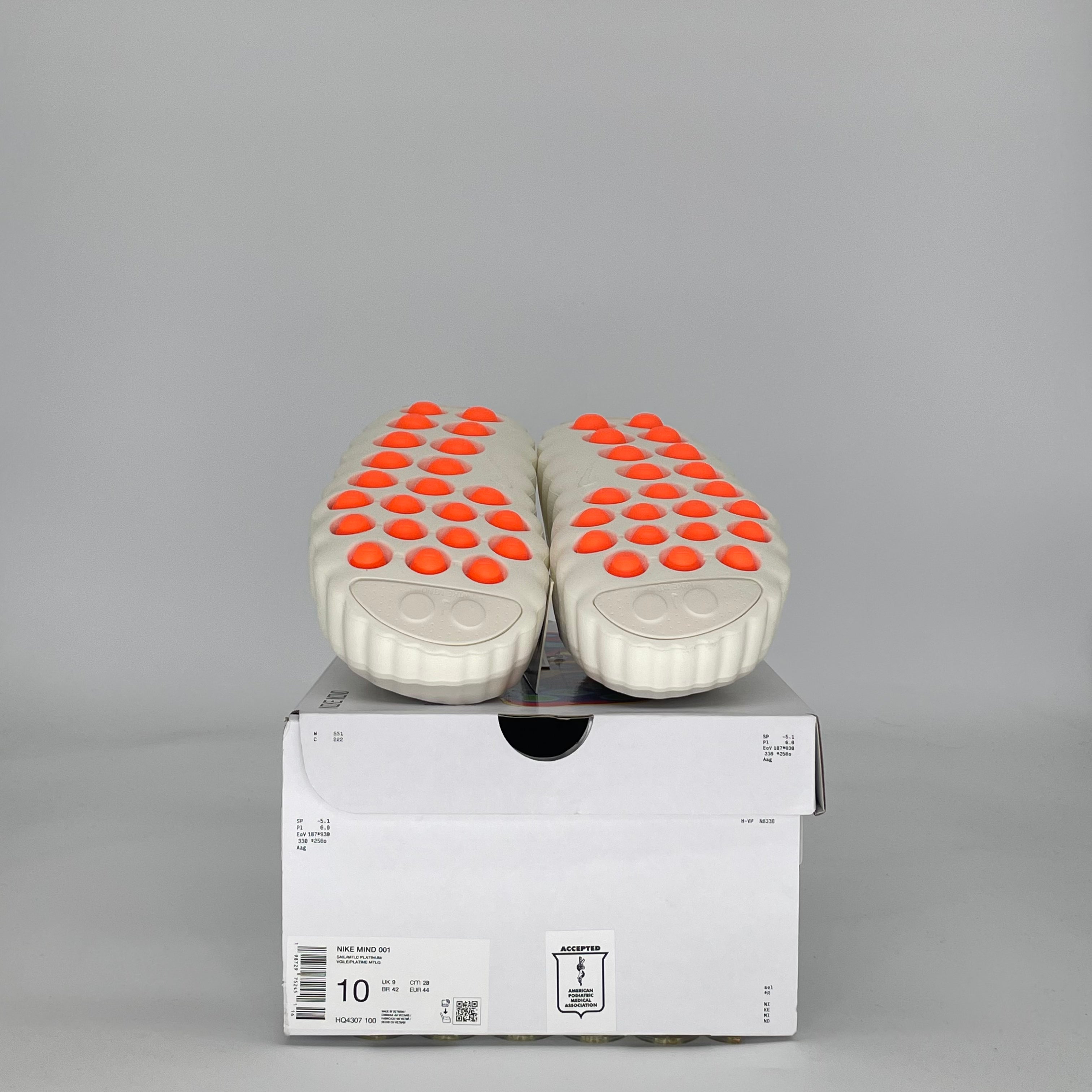NIKE MIND 001 SLIDE SAIL HQ4307-100 SIZE 10/11.5W