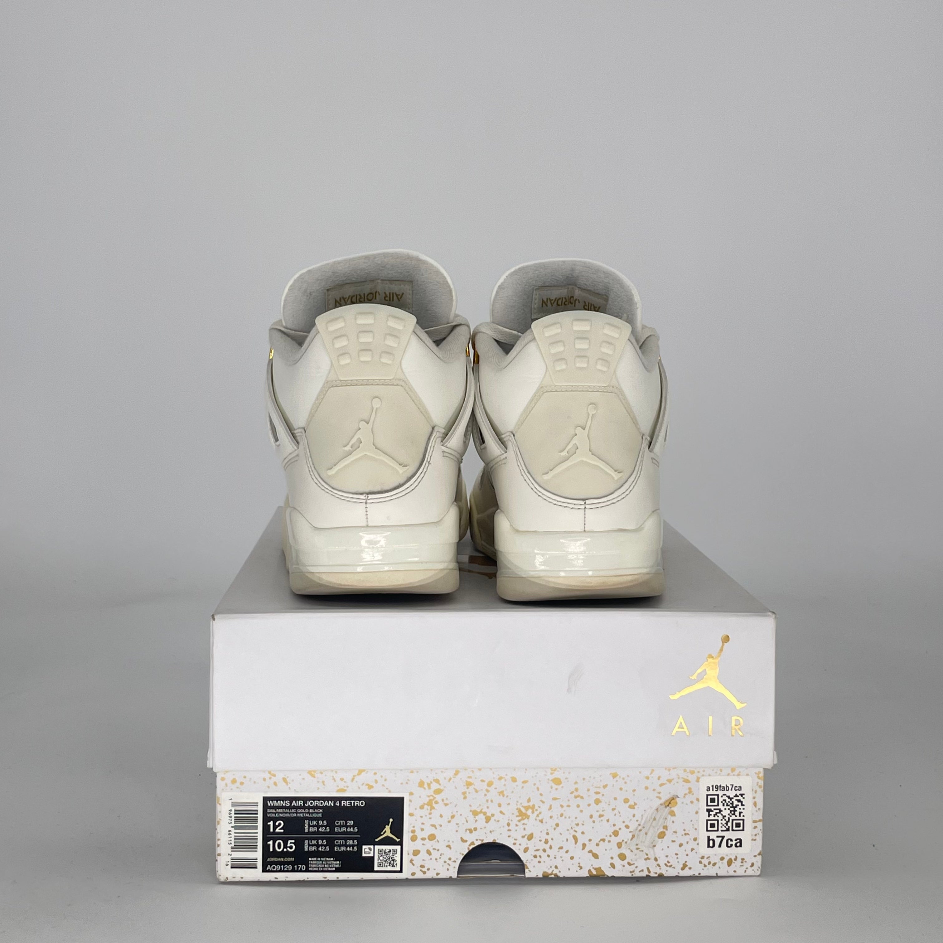 AIR JORDAN 4 METALLIC GOLD AQ9129-170 SIZE 10.5/12W