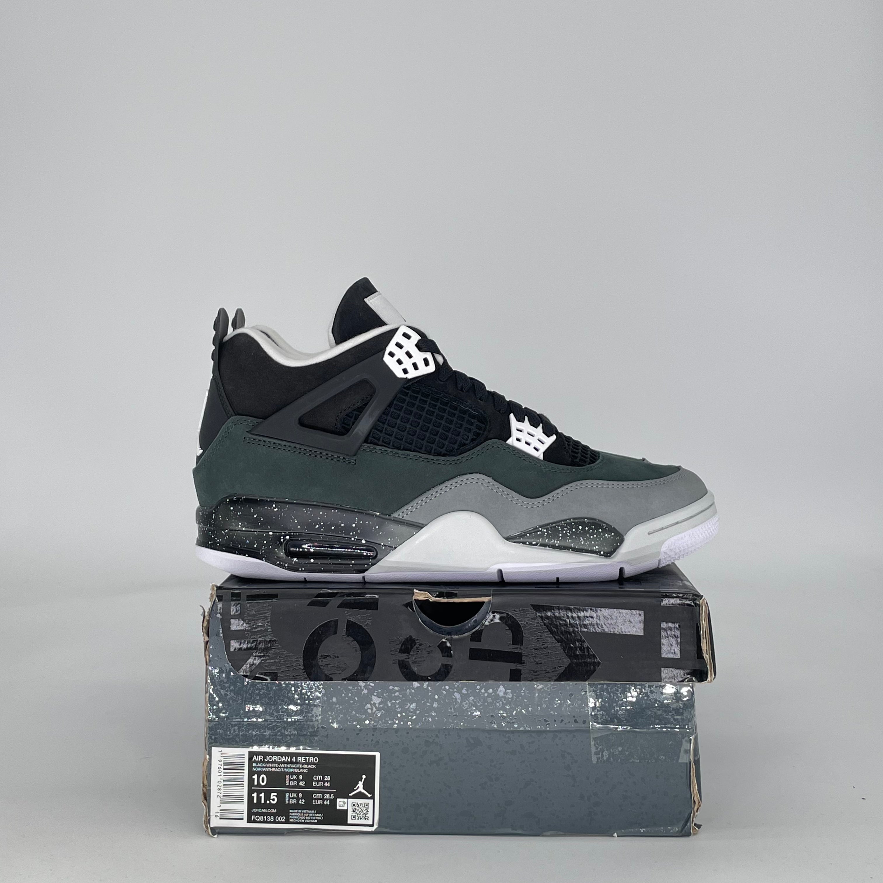 AIR JORDAN 4 FEAR FQ8138-002 SIZE 10/11.5W
