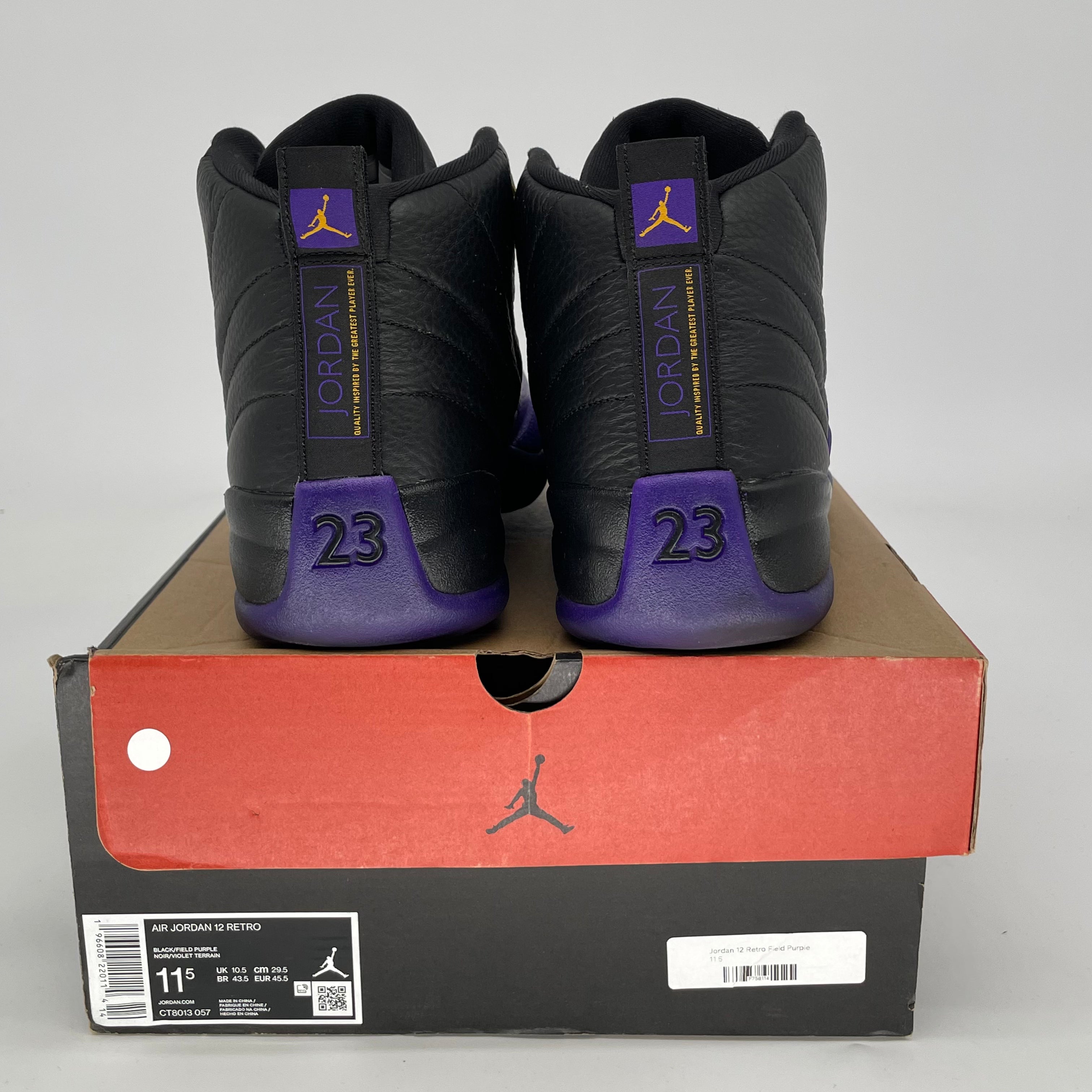 AIR JORDAN 12 FIELD PURPLE SIZE 11.5 CT8013-057