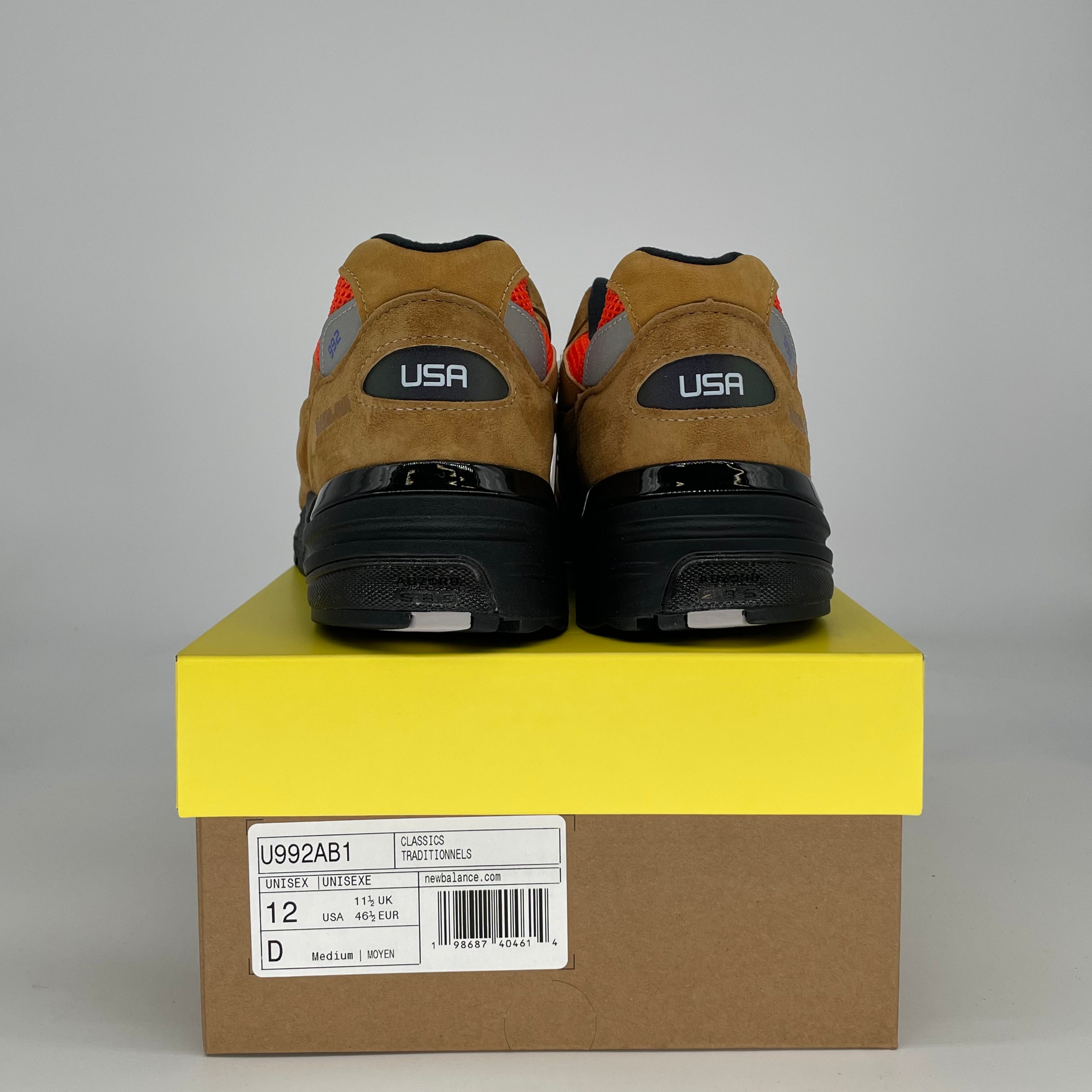 NEW BALANCE 992 MIUSA ACTION BRONSON TIGER EYE U992AB1 SIZE 12/13.5W