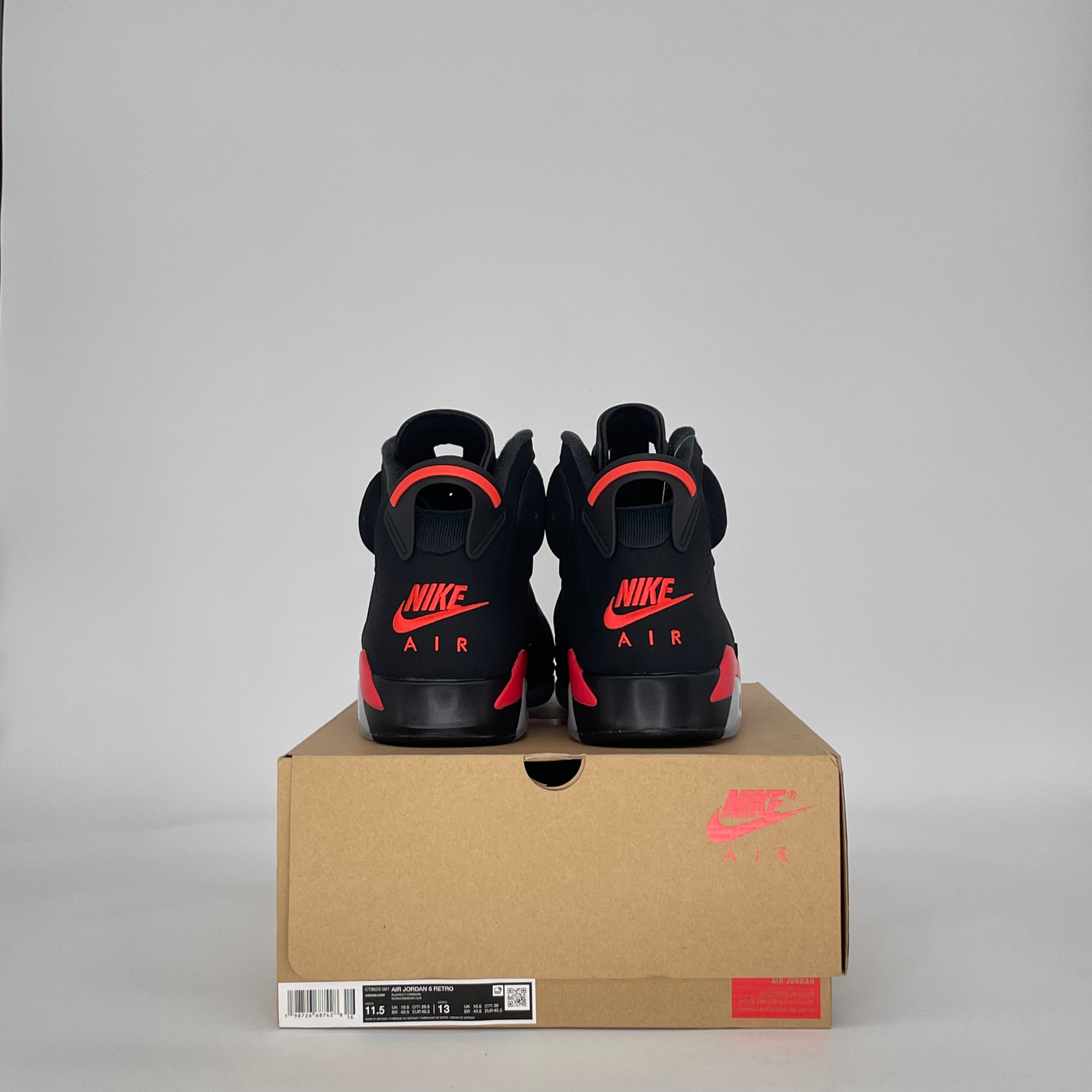 AIR JORDAN 6 INFRARED SALESMAN CT8529-001 SIZE 11.5/13W