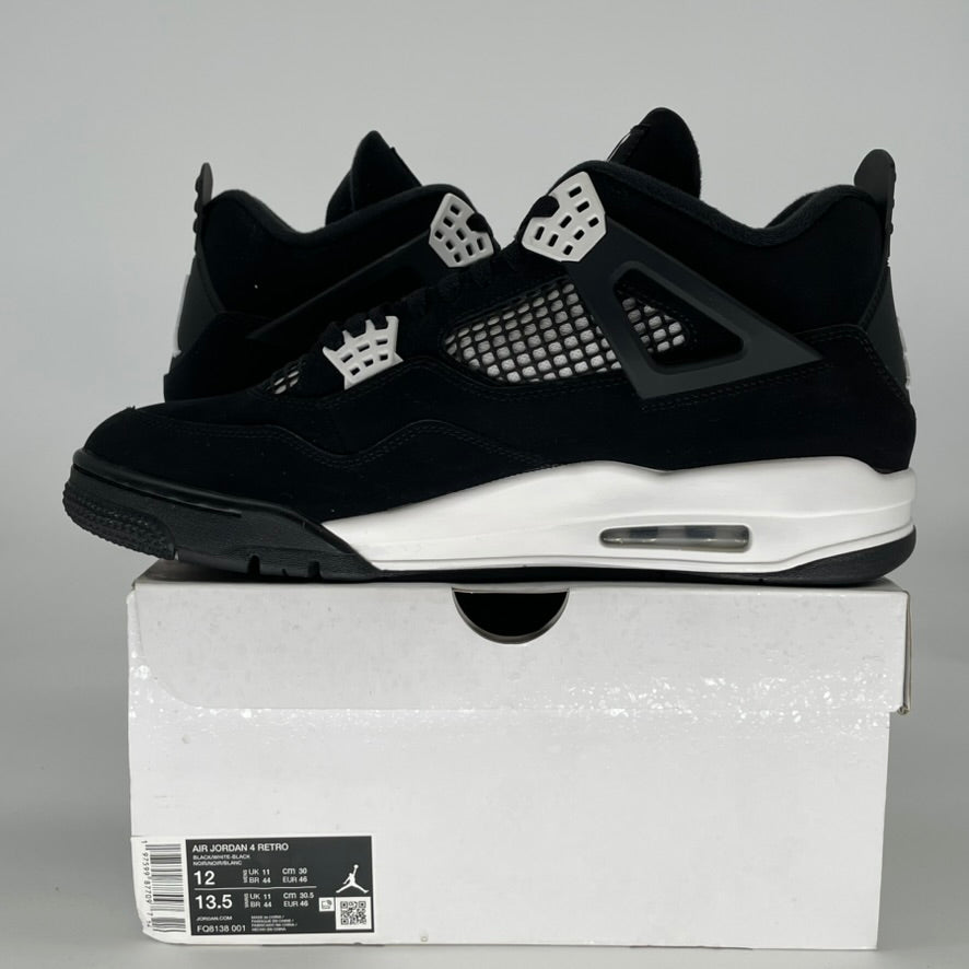 AIR JORDAN 4 WHITE THUNDER FQ8138-001 SIZE 12/13.5W