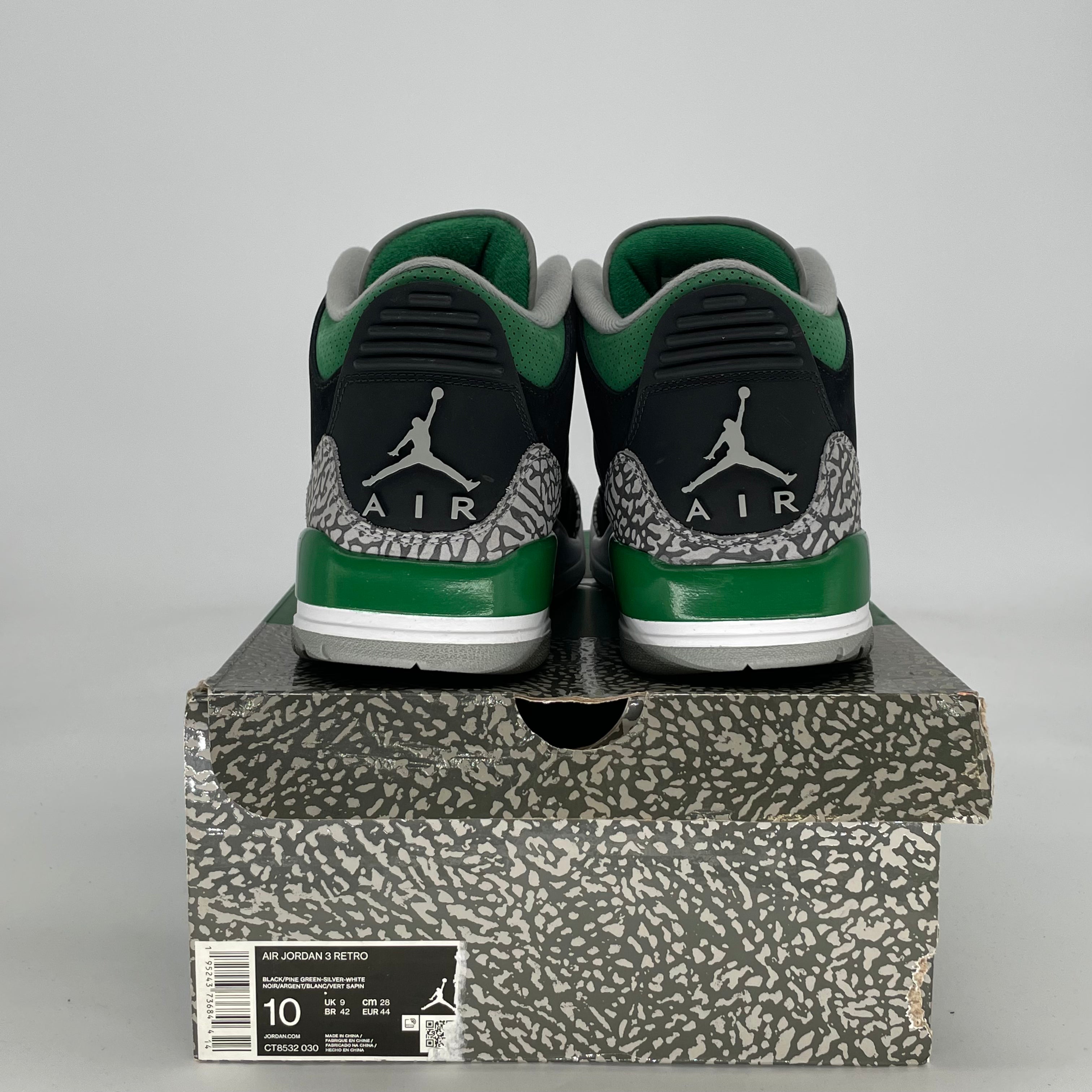 AIR JORDAN 3 PINE GREEN CT8532-030 SIZE 10/11.5W