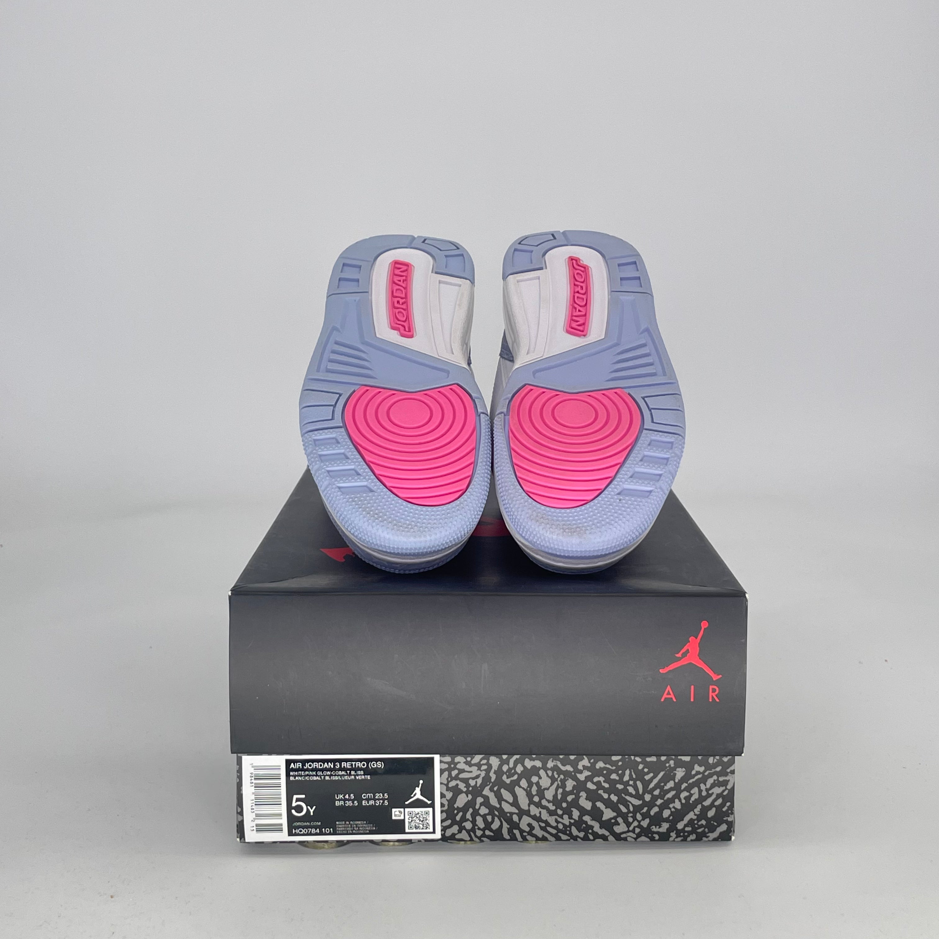AIR JORDAN 3 WHITE COBALT BLISS HQ0784-101 SIZE 5/6.5W GS