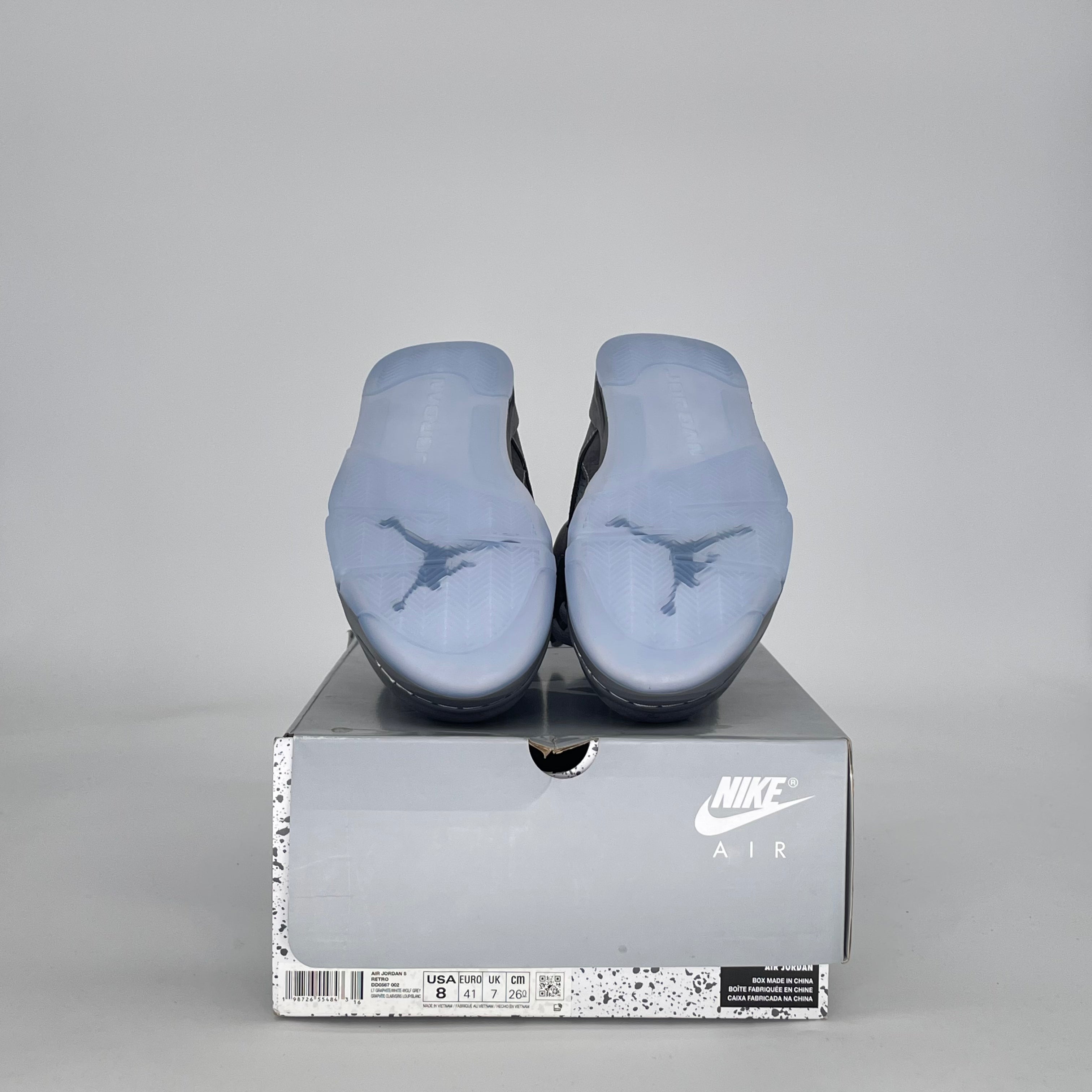 AIR JORDAN 5 WOLF GREY DD0587-002 SIZE 8/9.5W