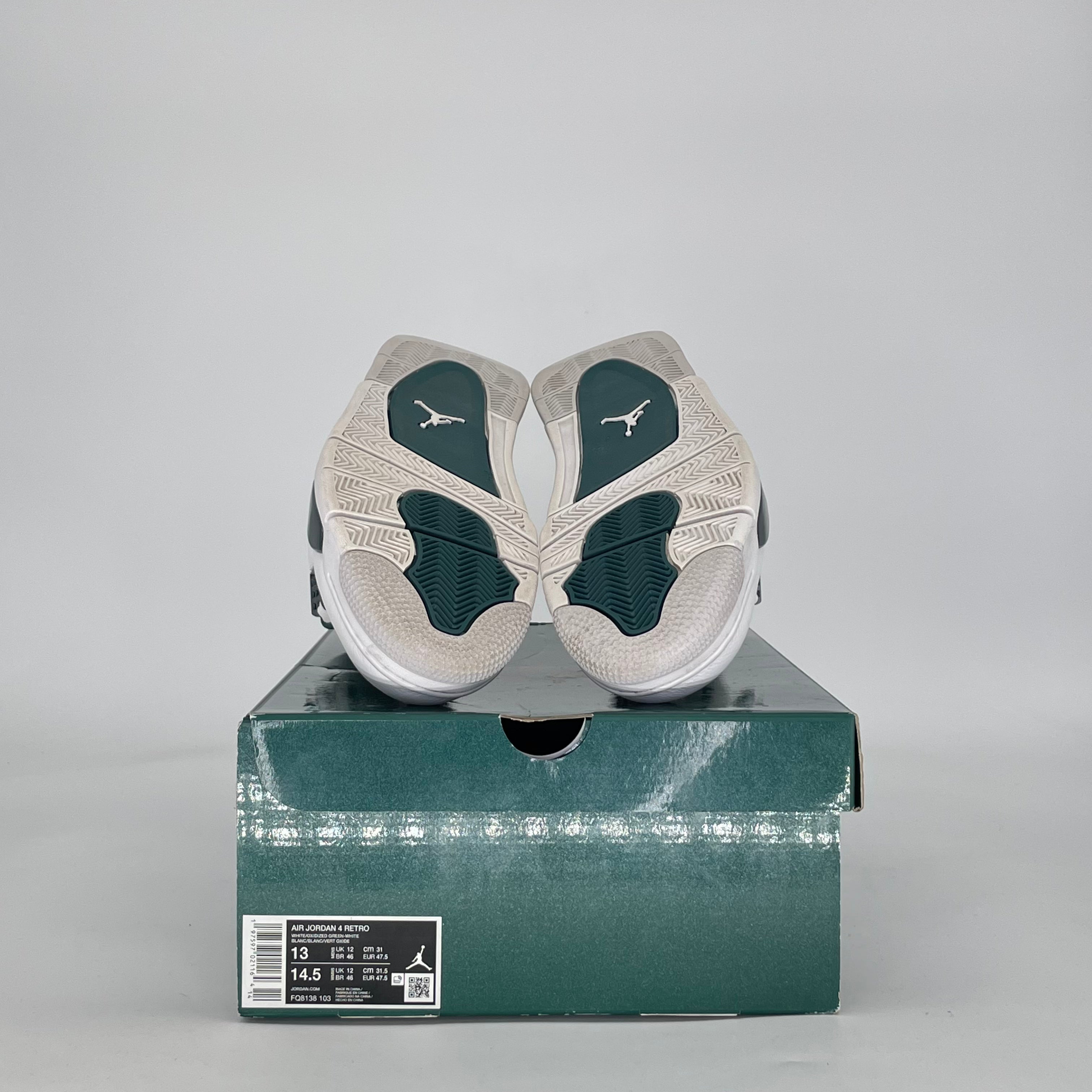 AIR JORDAN 4 OXIDIZED GREEN FQ8138-103 SIZE 13/14.5W