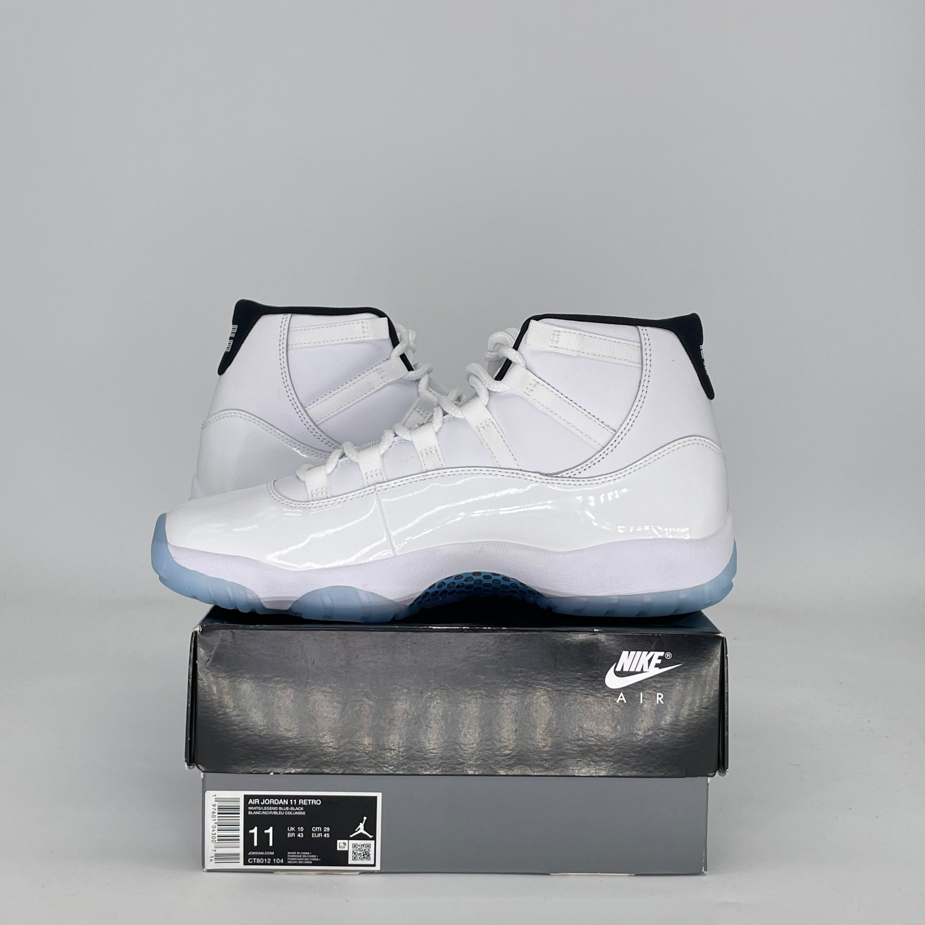 AIR JORDAN 11 LEGEND BLUE CT8012-104 SIZE 11/12.5W