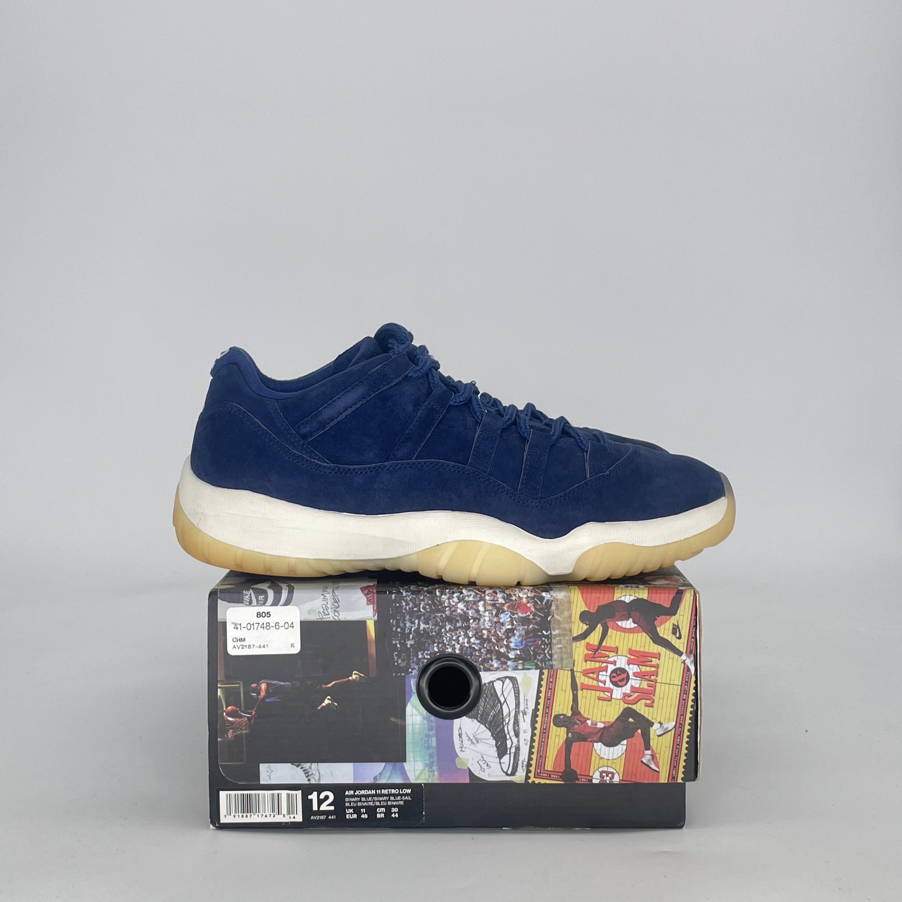 AIR JORDAN 11 LOW DEREK JETER RE2PECT AV2187-441 SIZE 12/13.5W