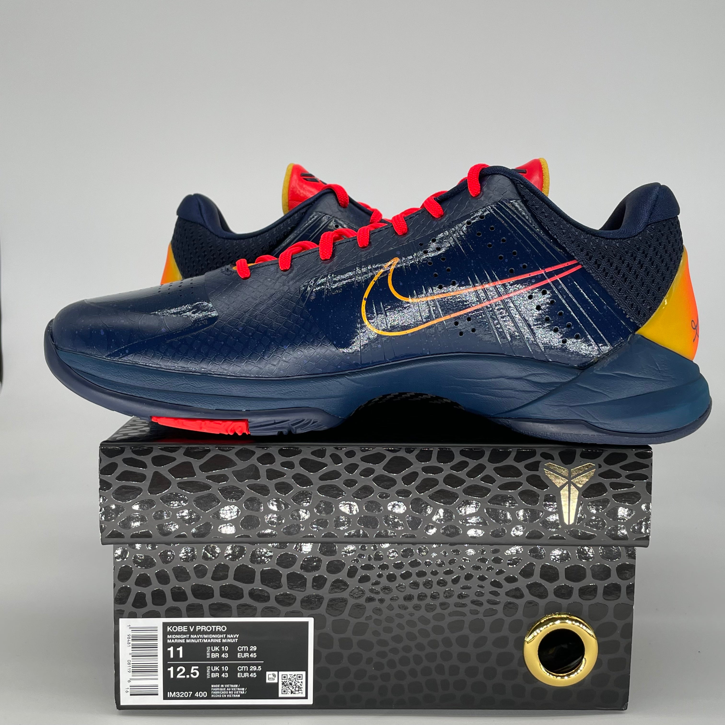 NIKE KOBE 5 PROTRO CAITLIN CLARK INDIANA FEVER IM3207-400 SIZE 11/12.5W