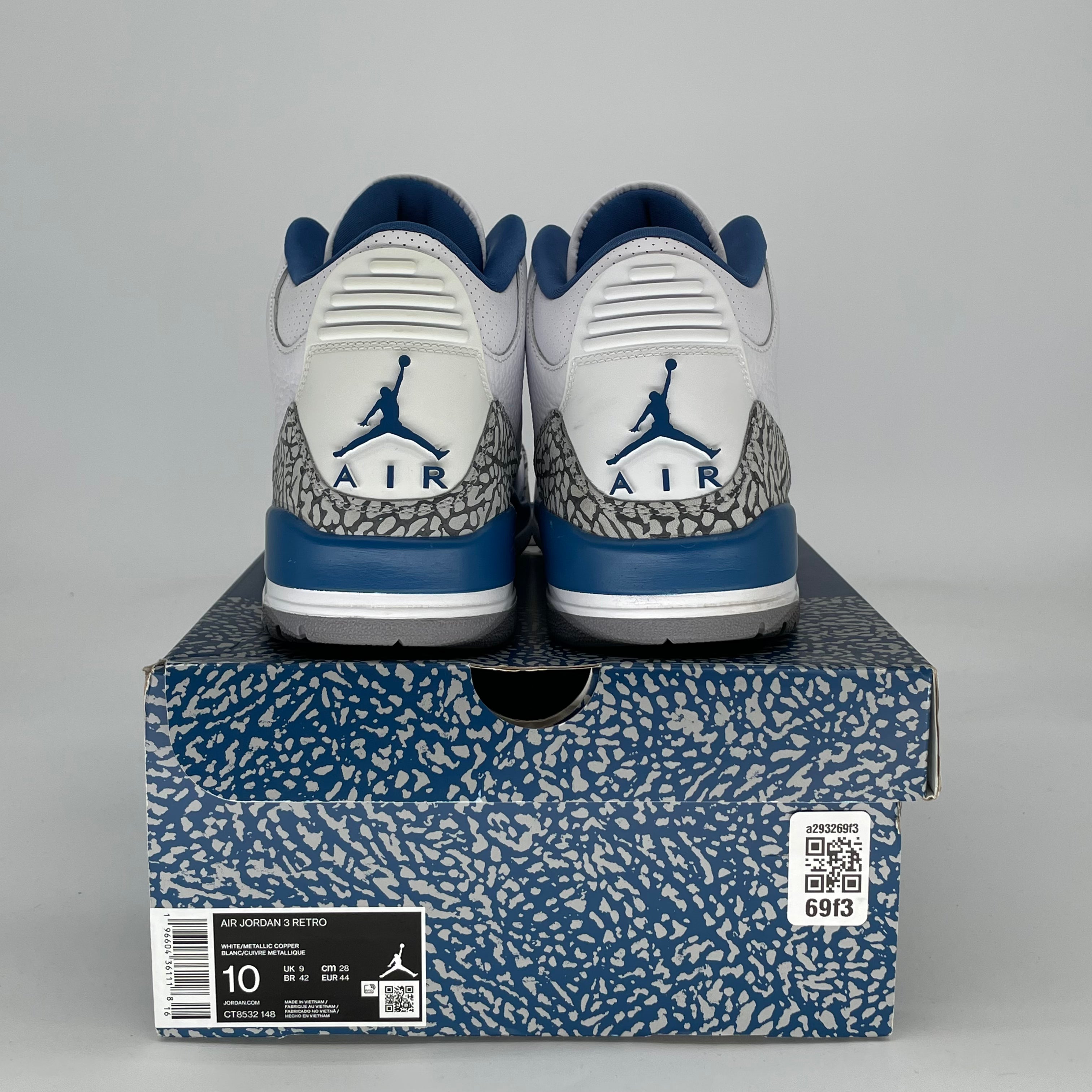 AIR JORDAN 3 WIZARDS CT8532-148 SIZE 10/115W