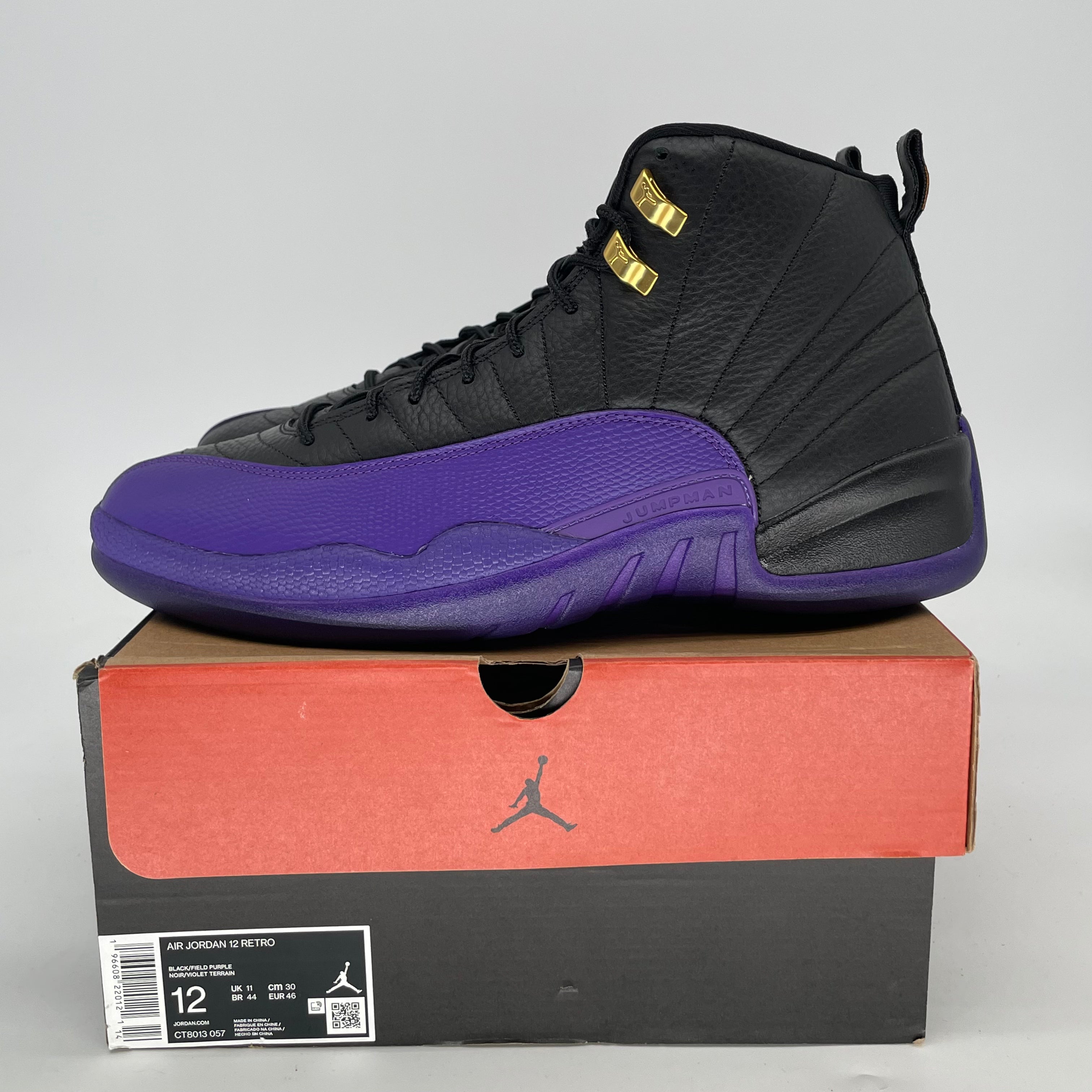 AIR JORDAN 12 FIELD PURPLE CT8013-057 SIZE 12/13.5W