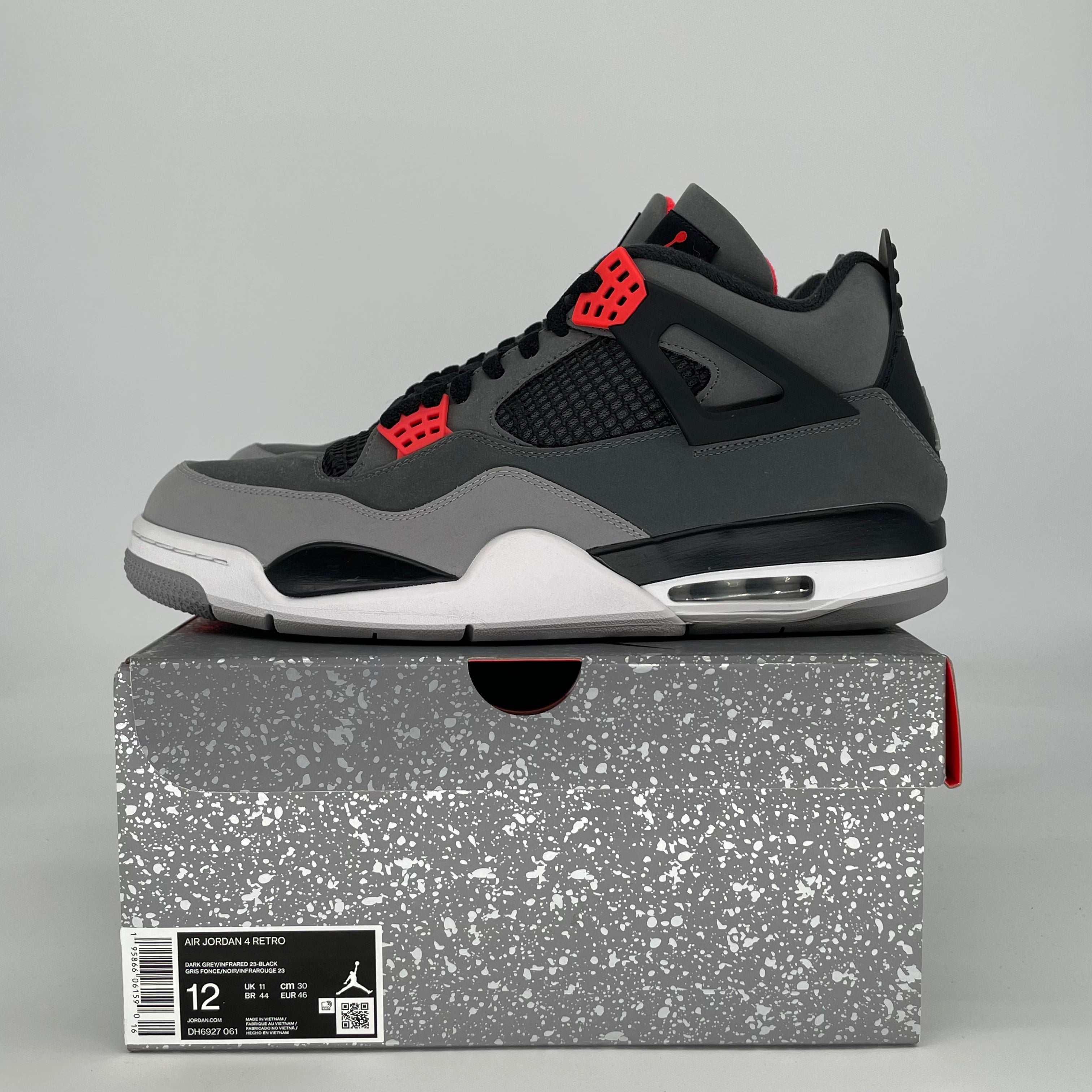 AIR JORDAN 4 INFRARED DH6927-061 SIZE 12/13.5W