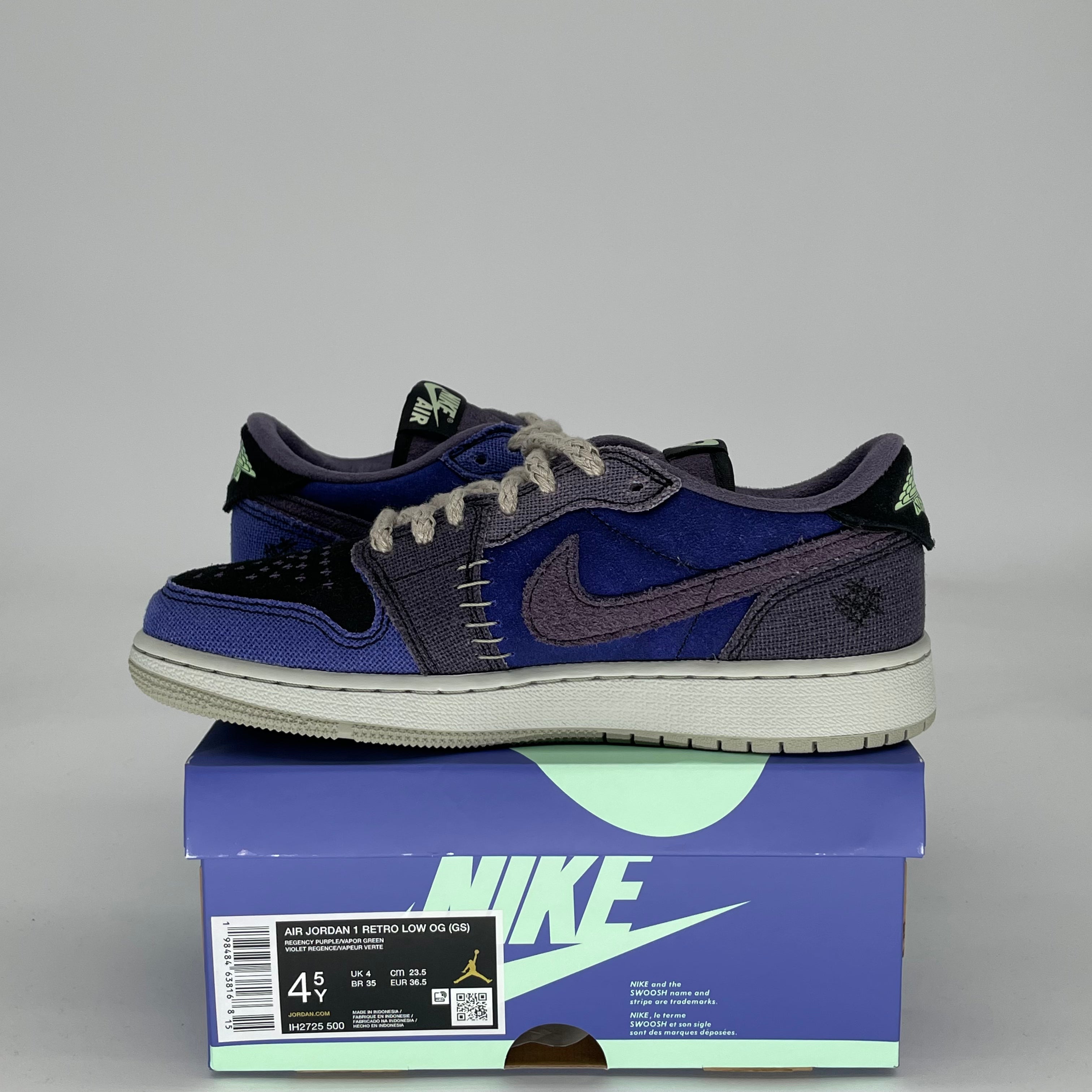 AIR JORDAN 1 LOW ZION WILLIAMSON VOODOO ALTERNATE IH2725-500 SIZE 4.5/6W