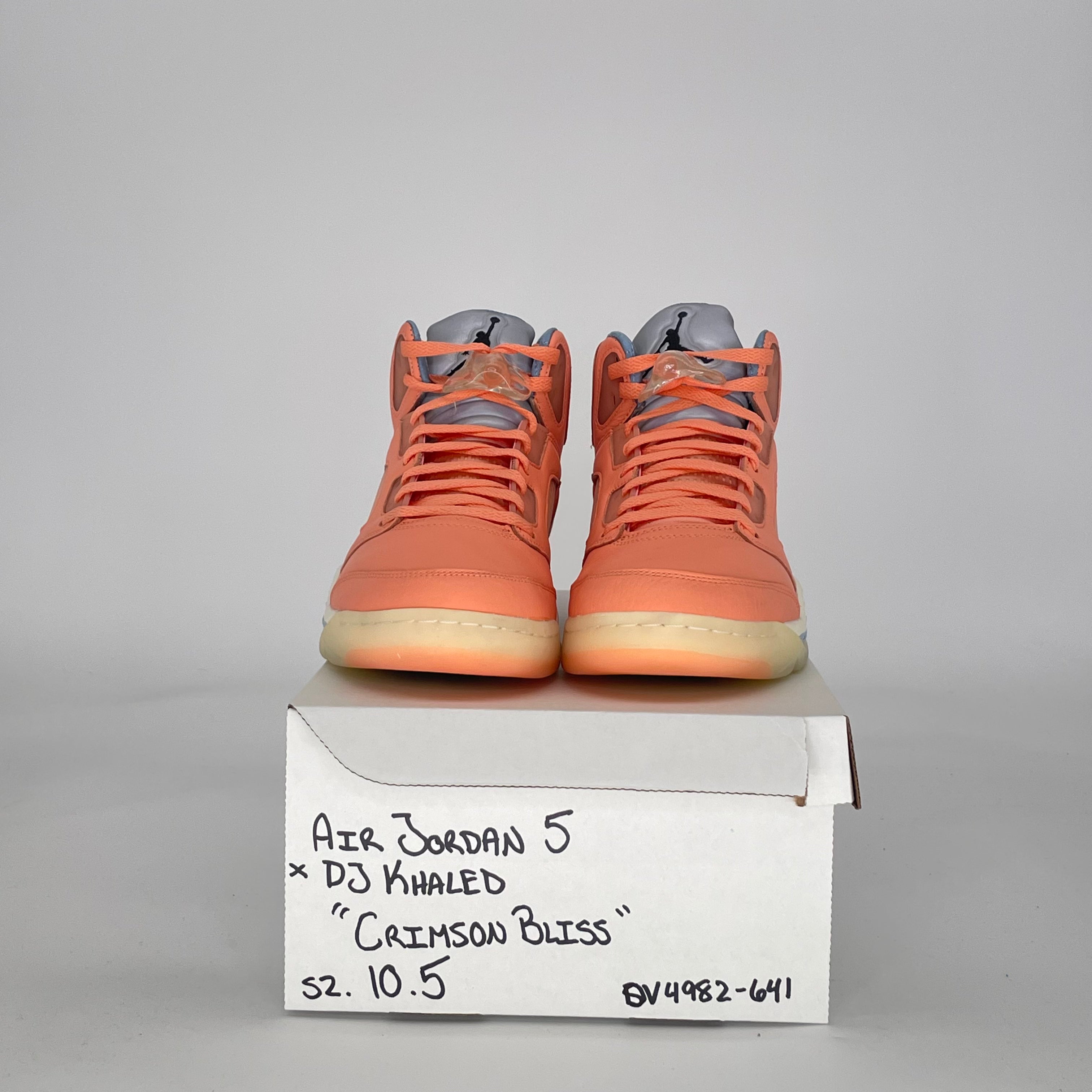 AIR JORDAN 5 DJ KHALED WE THE BEST CRIMSON BLISS DV4982-641 SIZE 10.5/12W