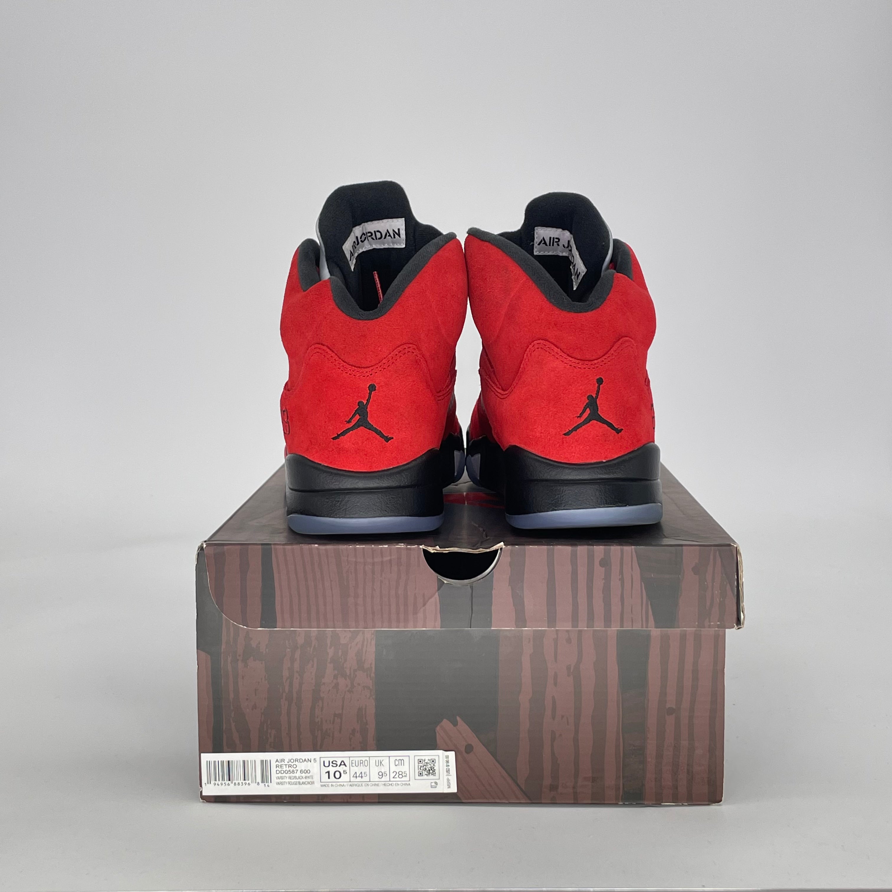 AIR JORDAN 5 RAGING BULL RED (2021) DD0587-600 SIZE 10.5/12W