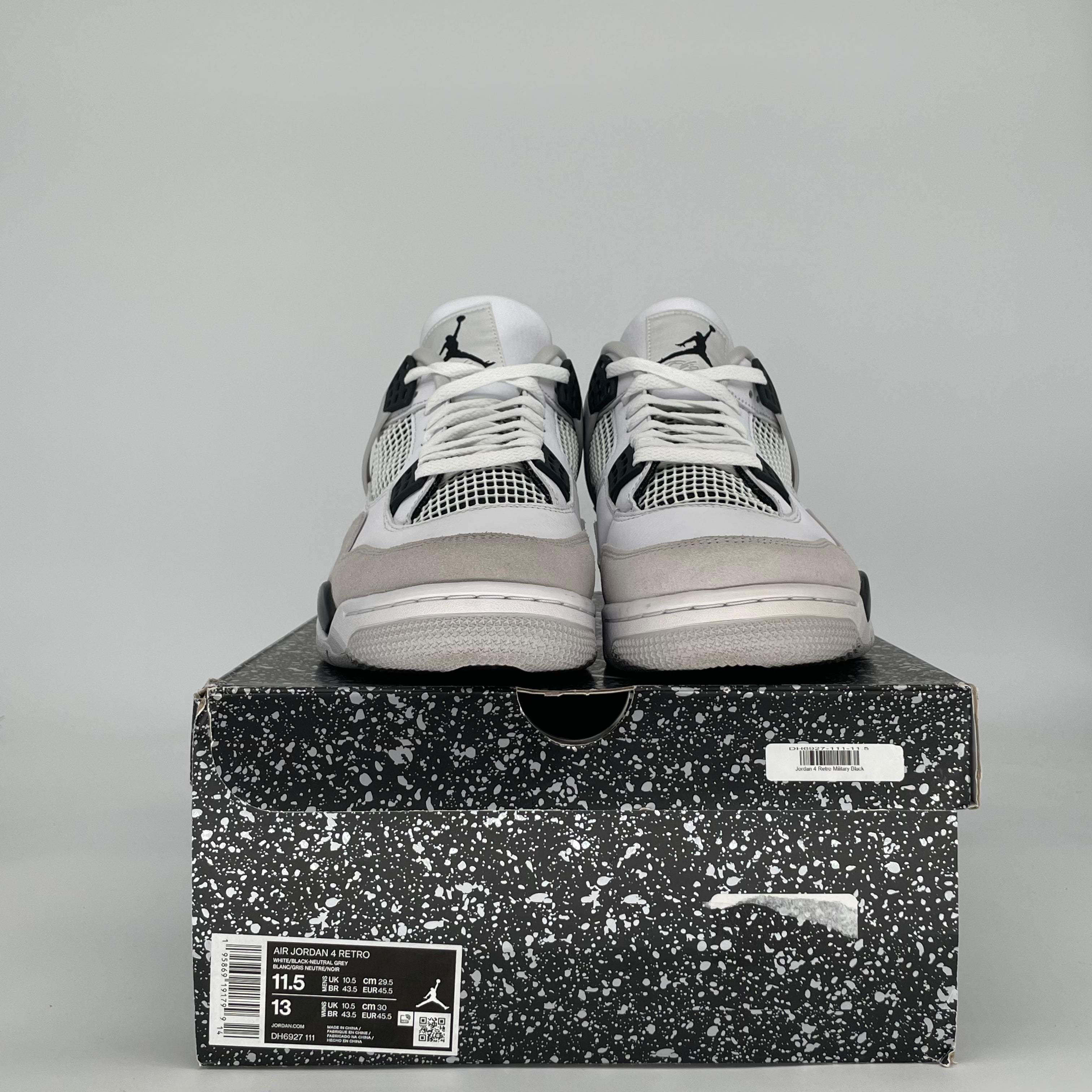 AIR JORDAN 4 MILITARY BLACK DH6927-111 SIZE 11.5/13W