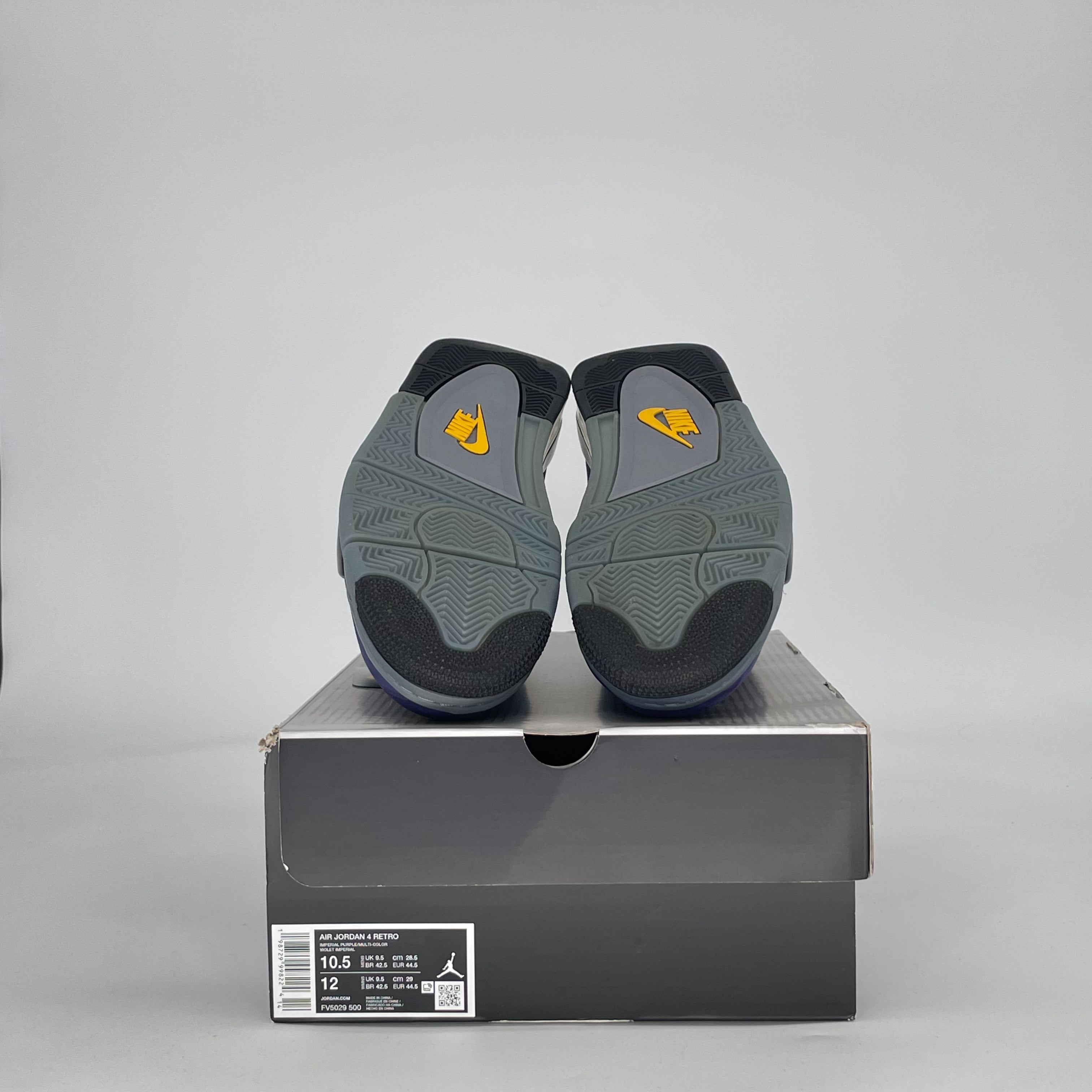 AIR JORDAN 4 LAKERS FV5029-500 SIZE 10.5/12W