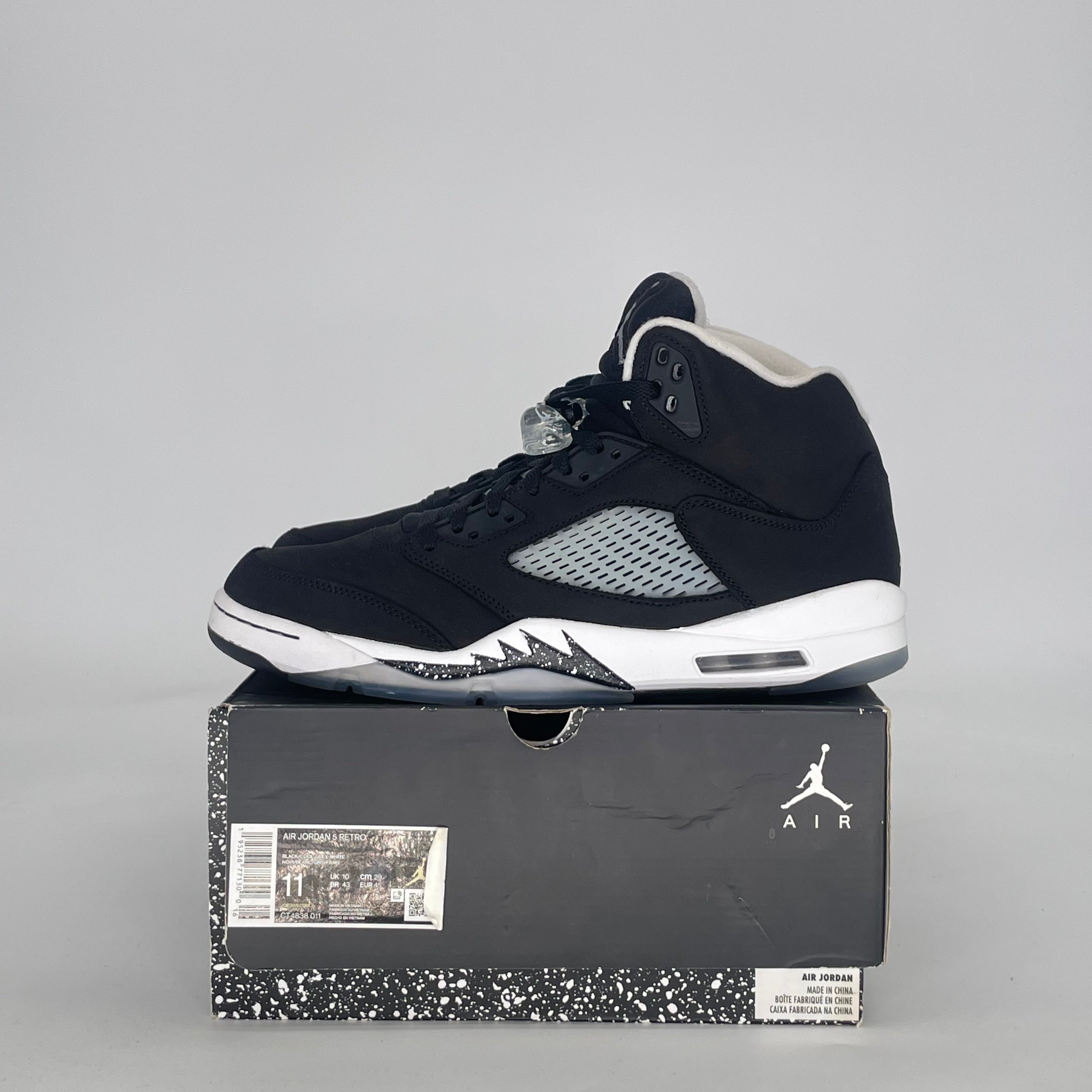 AIR JORDAN 5 MOONLIGHT CT4838-011 SIZE 11/12.5W