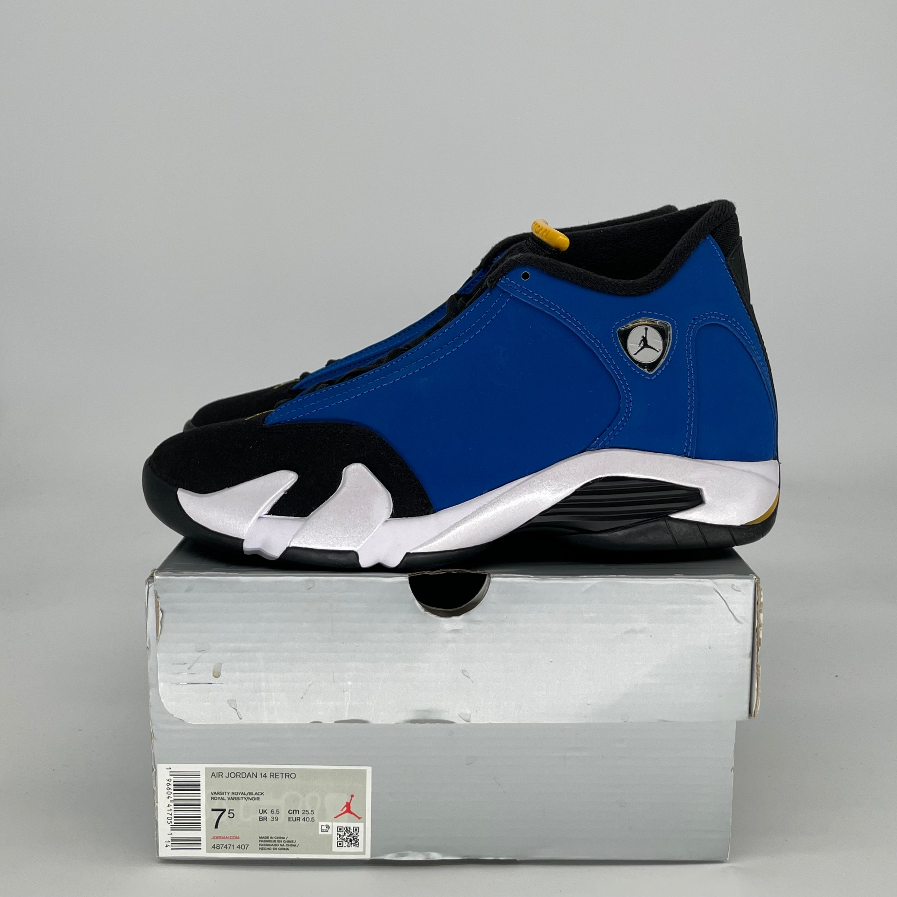 AIR JORDAN 14 LANEY 487471-407 SIZE 7.5/9W