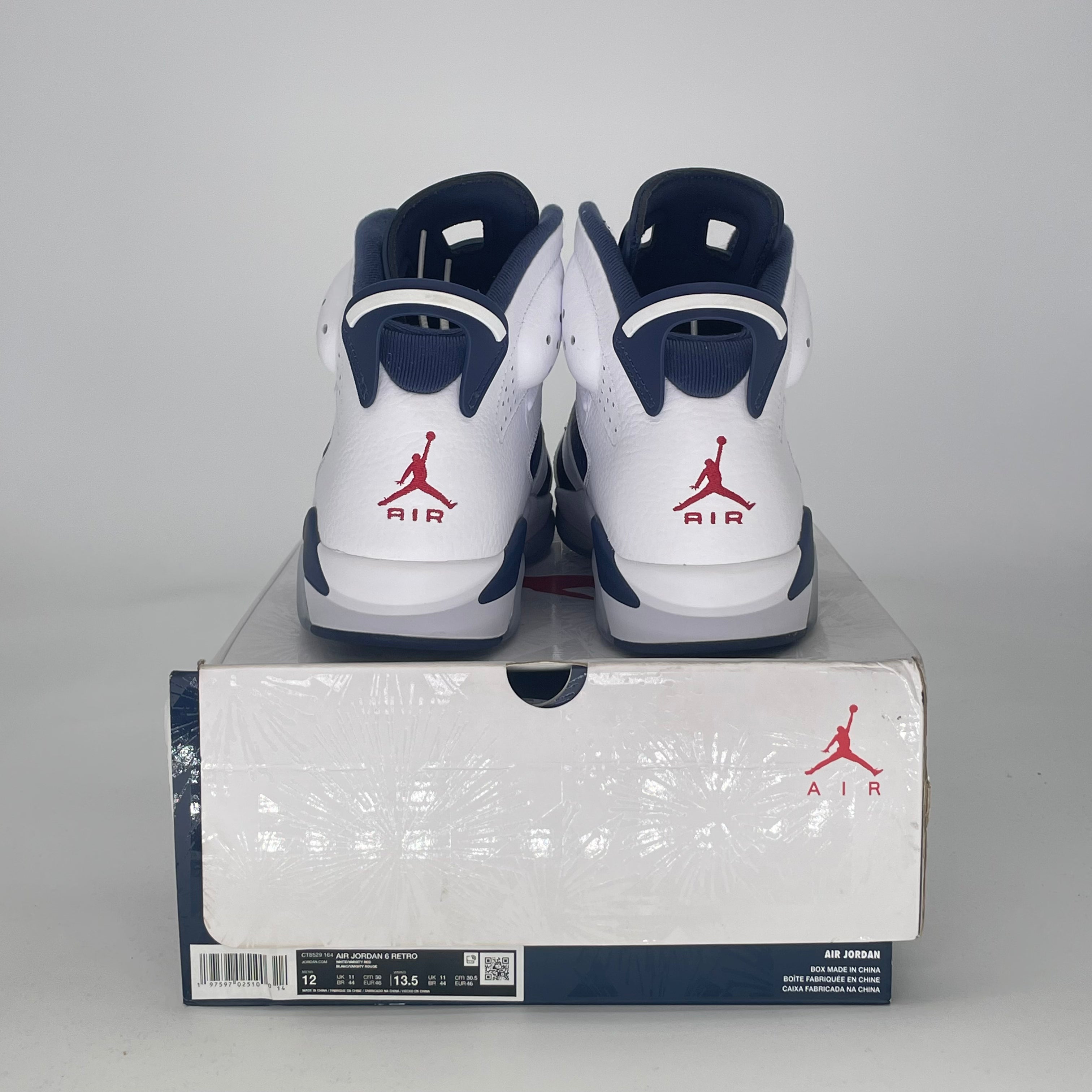 AIR JORDAN 6 OLYMPIC CT8529-164 SIZE 12/13.5W
