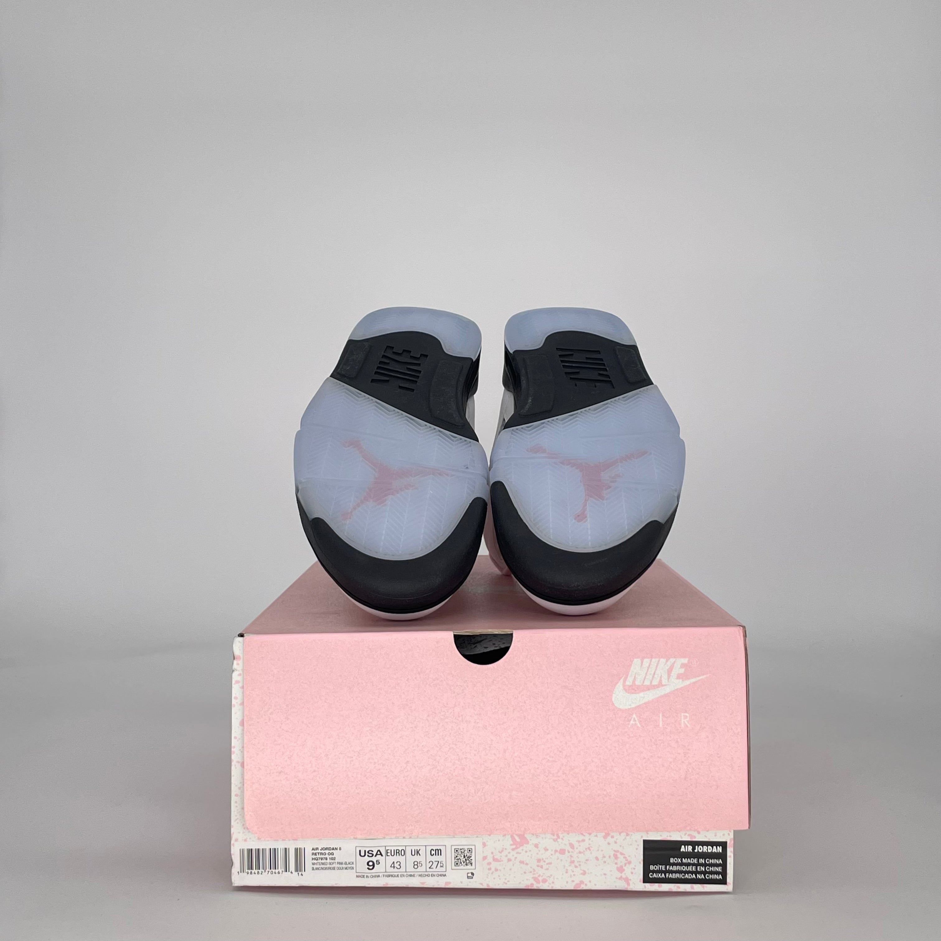 AIR JORDAN 5 MEDIUM SOFT PINK HQ7978-102 SIZE 9.5/11W