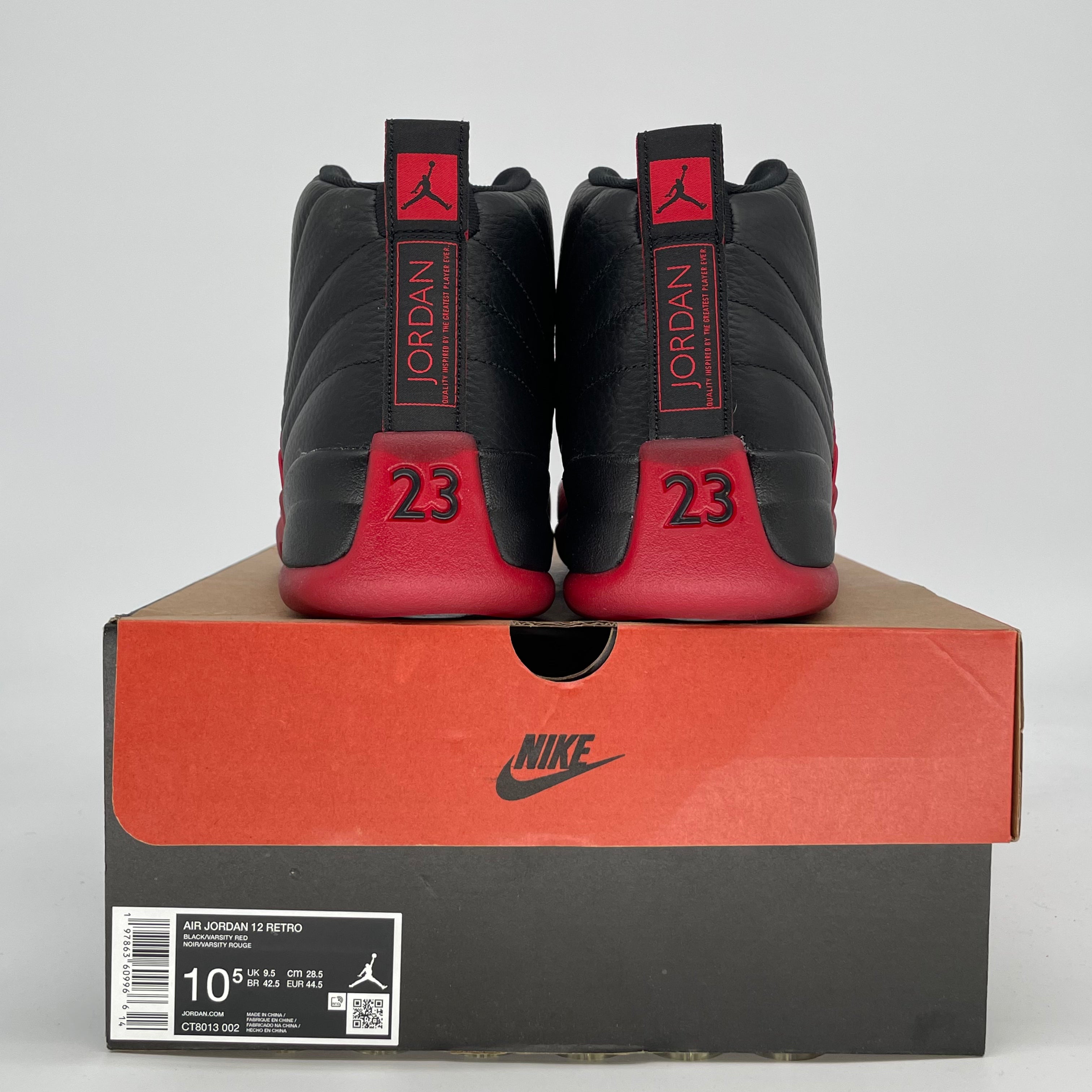AIR JORDAN 12 FLU GAME CT8013-002 SIZE 10.5/12W