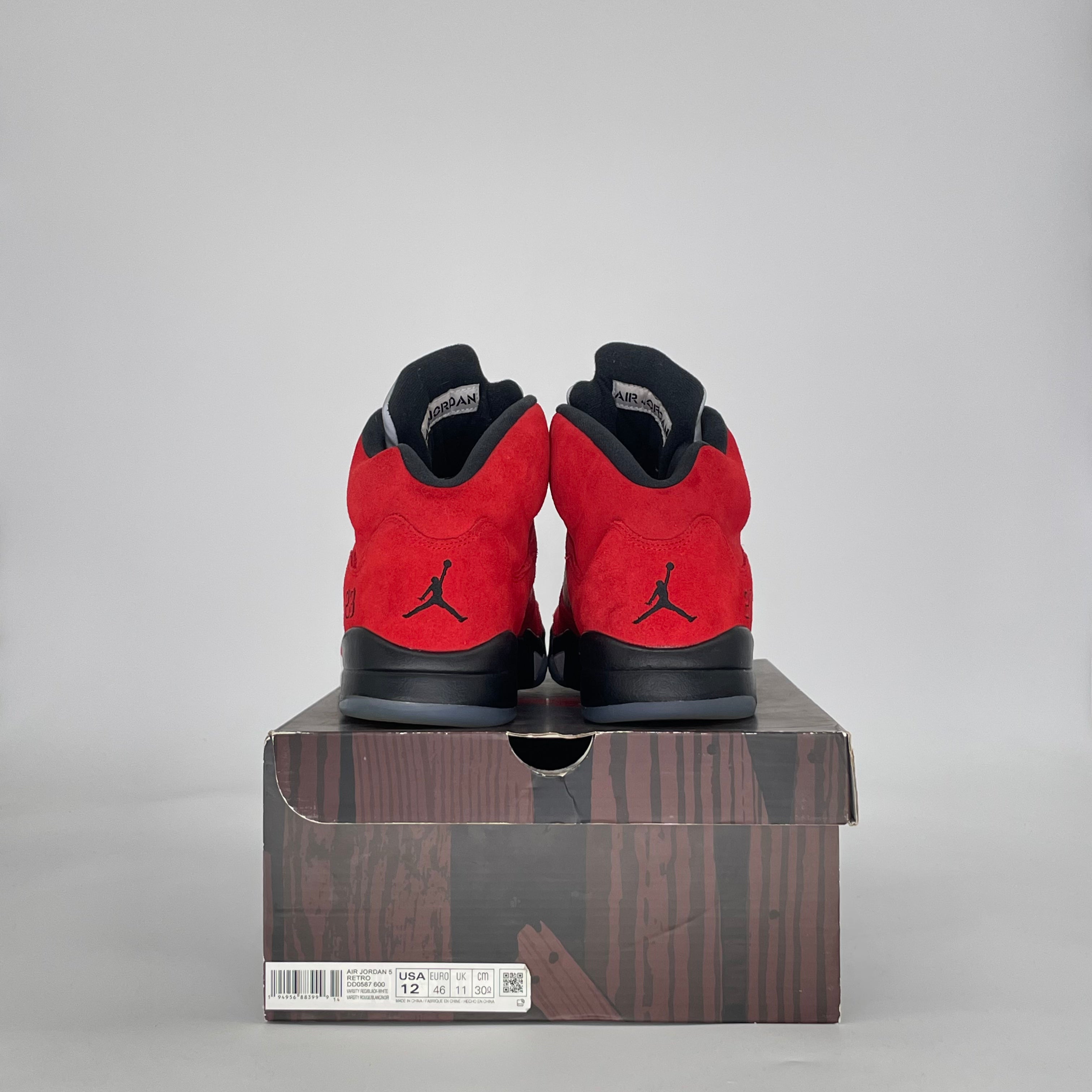 AIR JORDAN 5 RAGING BULL RED (2021) DD0587-600 SIZE 12/13.5W