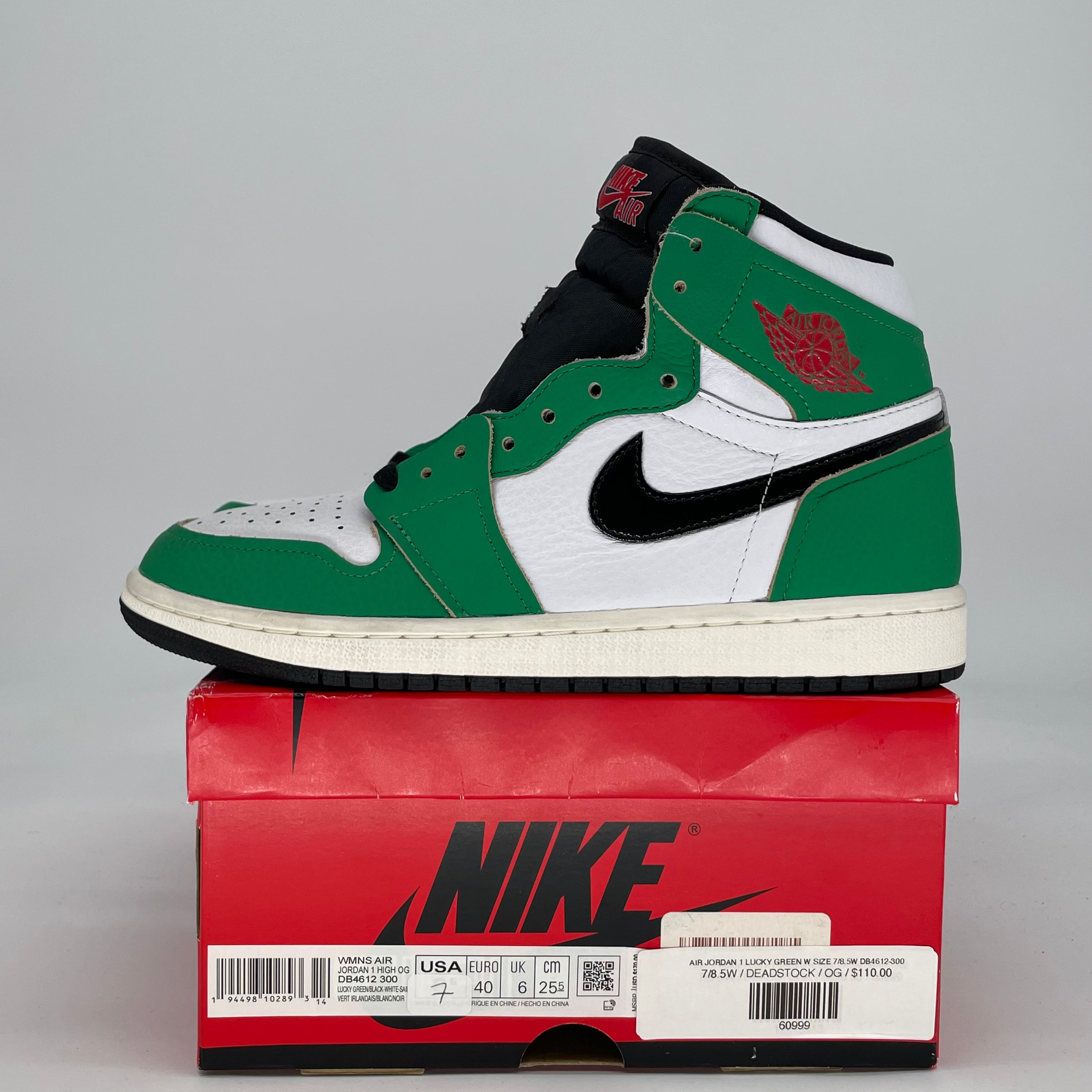 AIR JORDAN 1 LUCKY GREEN W SIZE 7/8.5W DB4612-300