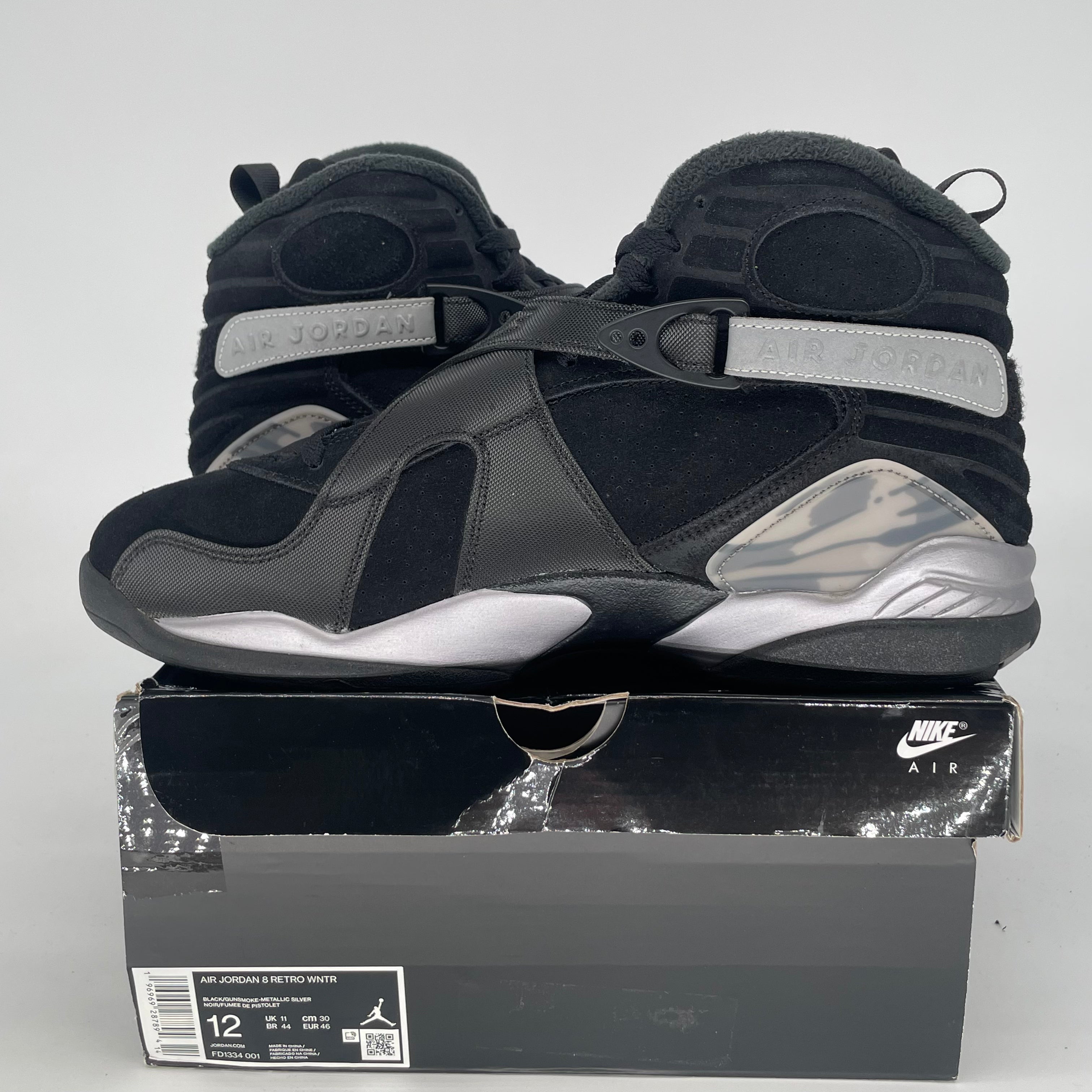 AIR JORDAN 8 WINTERIZED GUNSMOKE FD1334-001 SIZE 12/13.5W