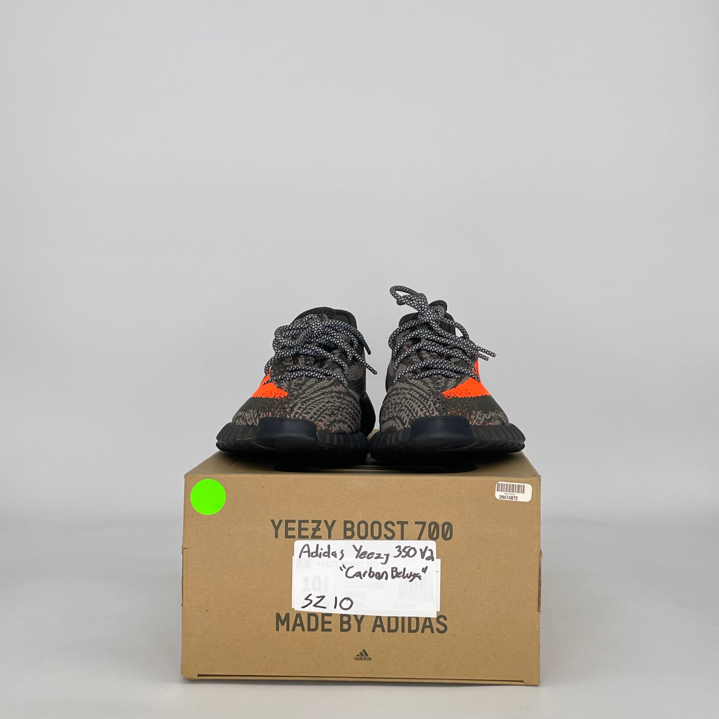 ADIDAS YEEZY BOOST 350 V2 CARBON BELUGA HQ7045 SIZE 10/11.5W