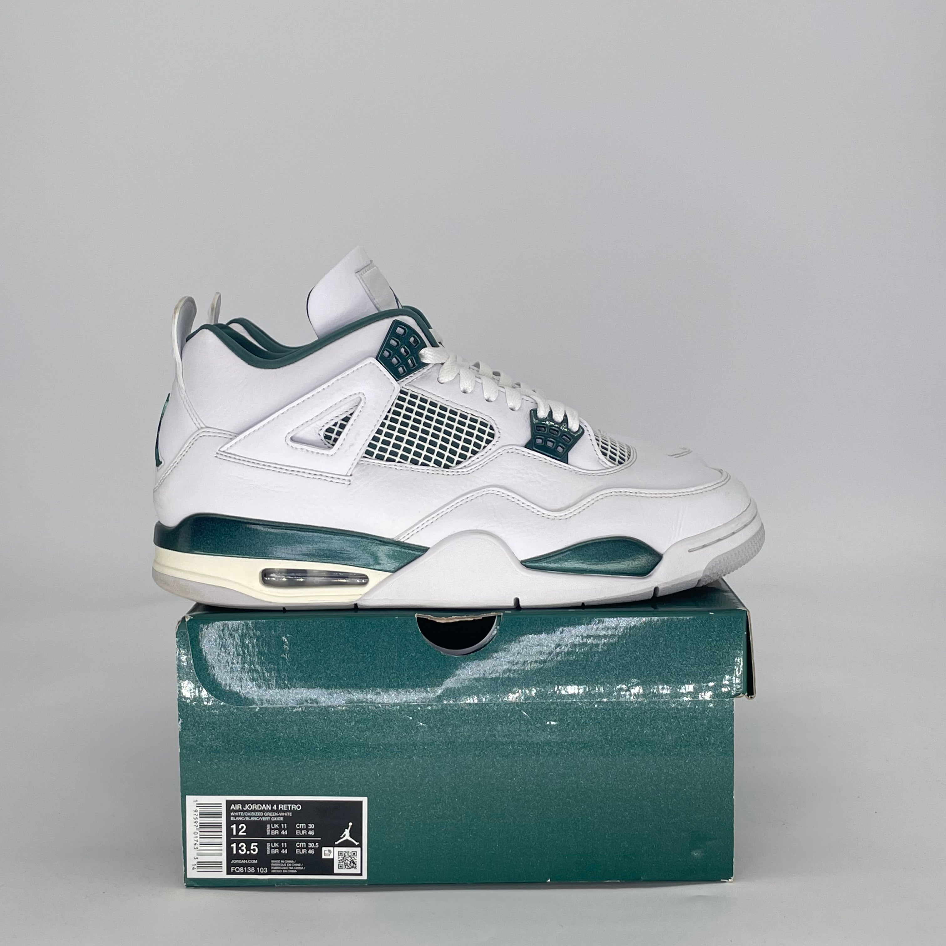 AIR JORDAN 4 OXIDIZED GREEN FQ8138-103 SIZE 12/13.5W