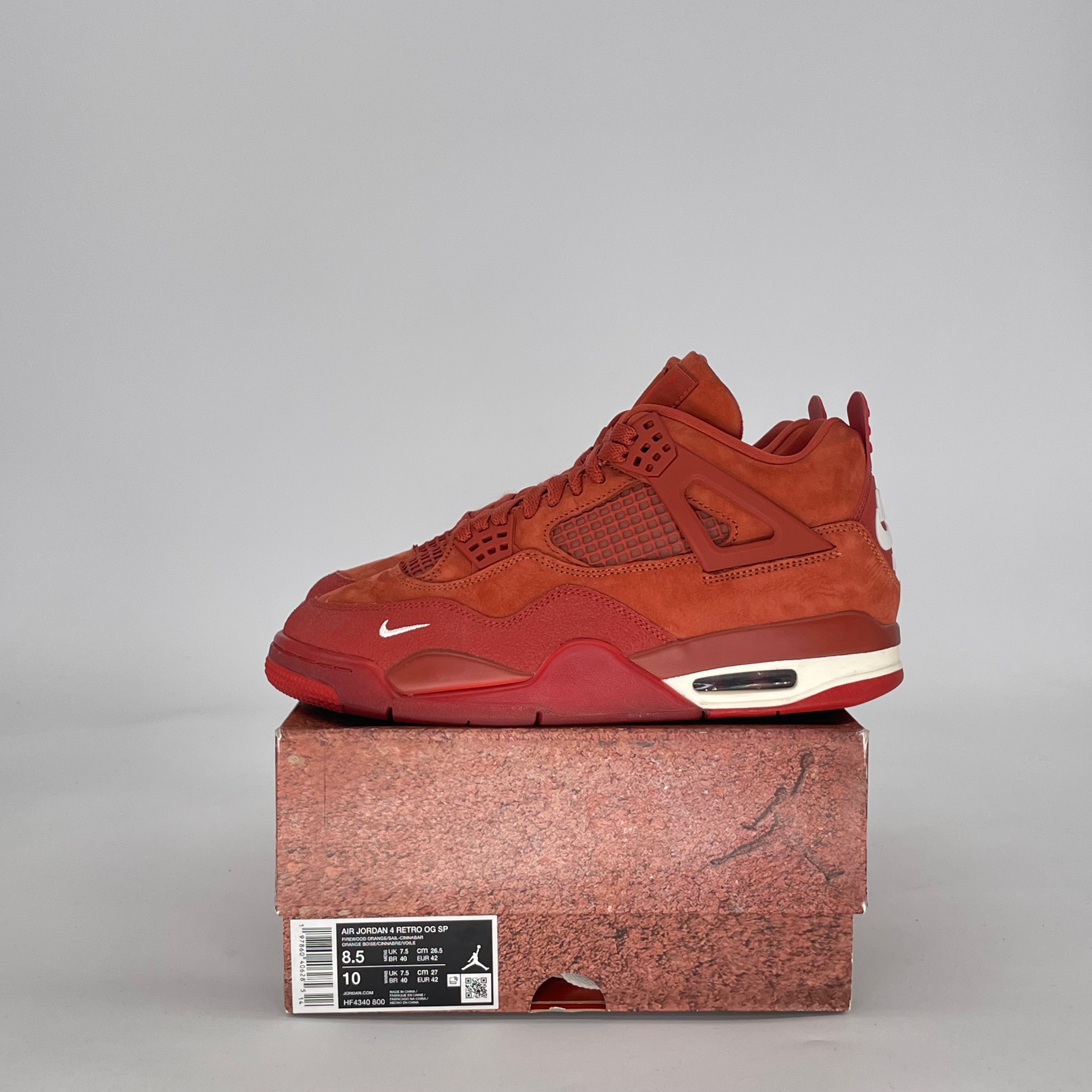 AIR JORDAN 4 NIGEL SYLVESTER BRICK BY BRICK HF4340-800 SIZE 8.5/10W