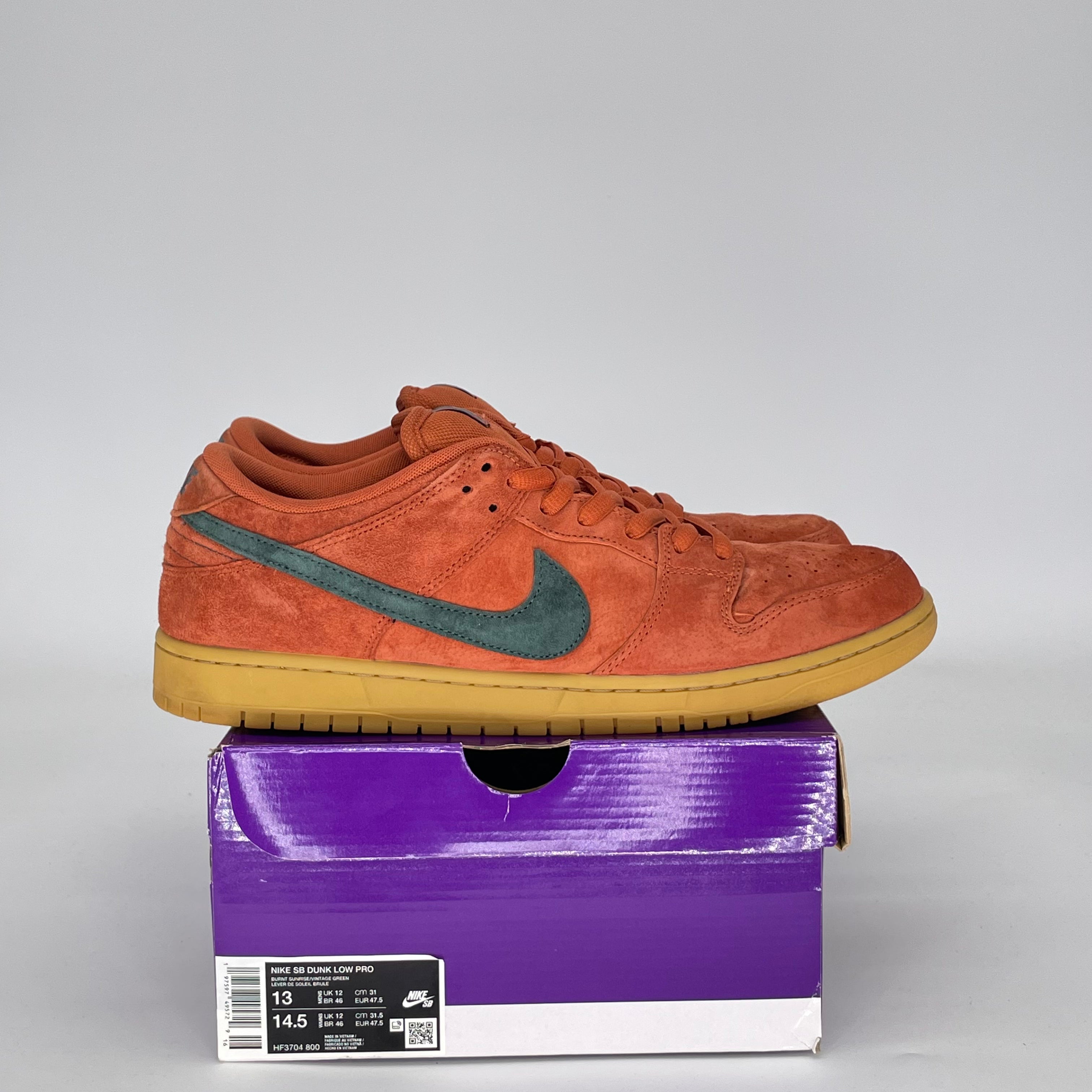 NIKE SB DUNK LOW BURNT SUNRISE HF3704-800 SIZE 13/14.5W