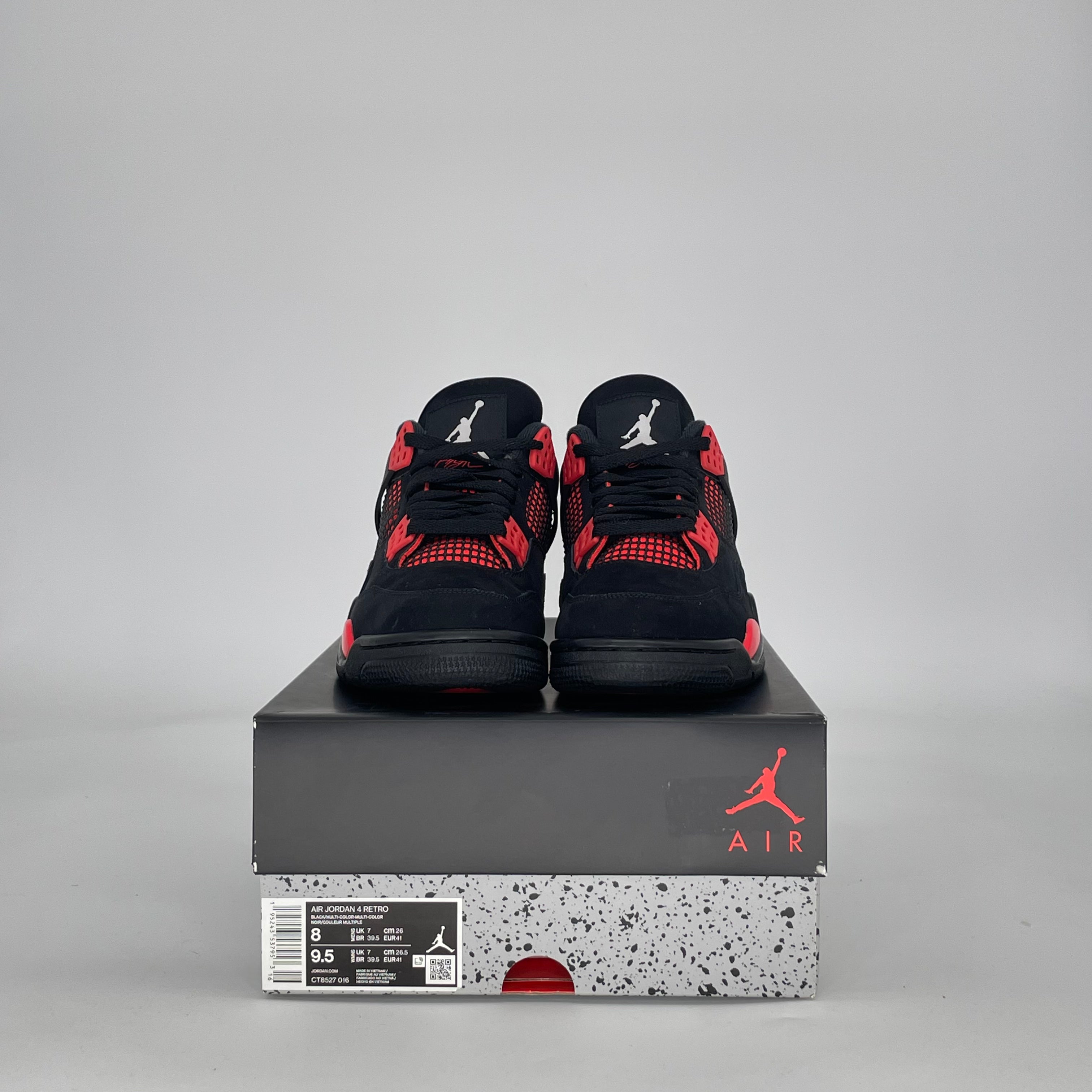 AIR JORDAN 4 RED THUNDER CT8527-016 SIZE 8/9.5W