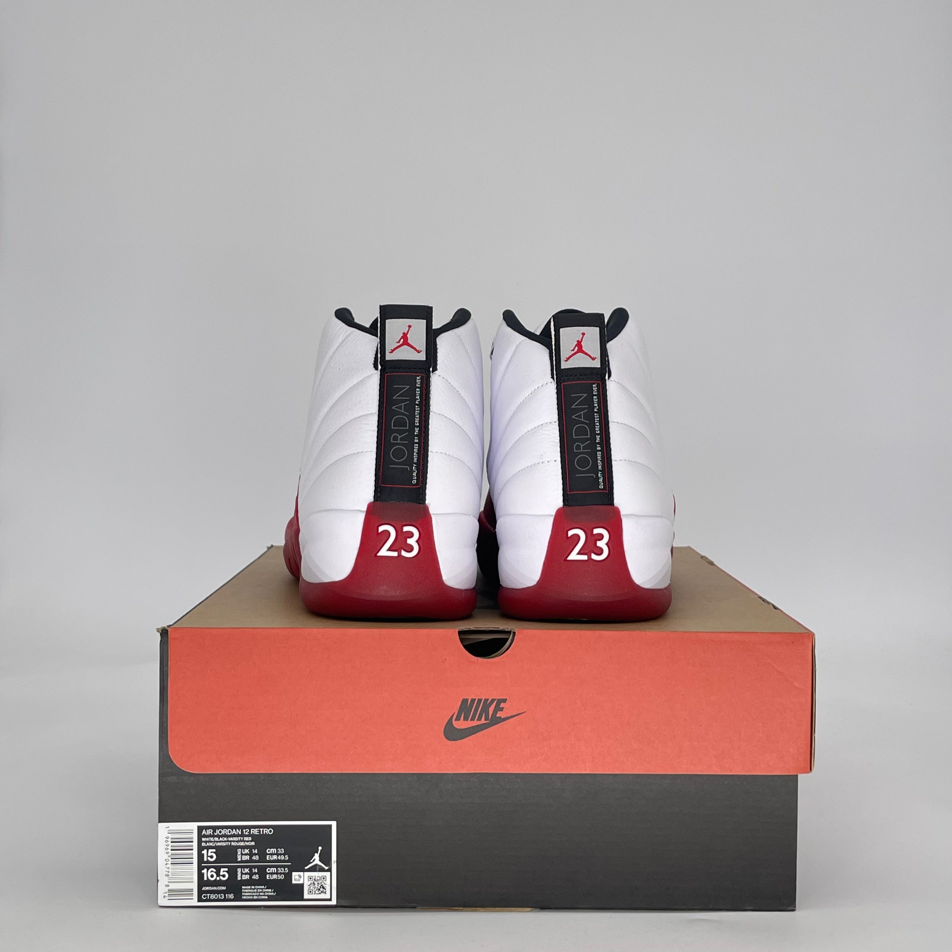 AIR JORDAN 12 CHERRY (2023) CT8013-116 SIZE 15/16.5W