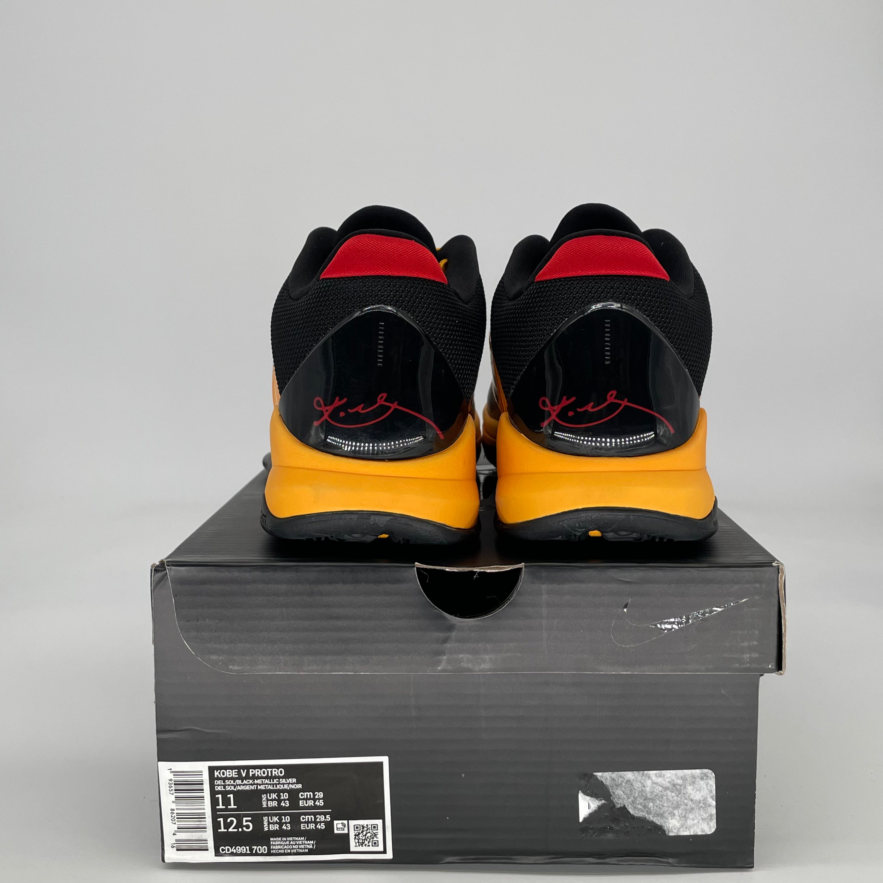 NIKE KOBE 5 PROTRO BRUCE LEE CD4991-700 SIZE  11/12.5W