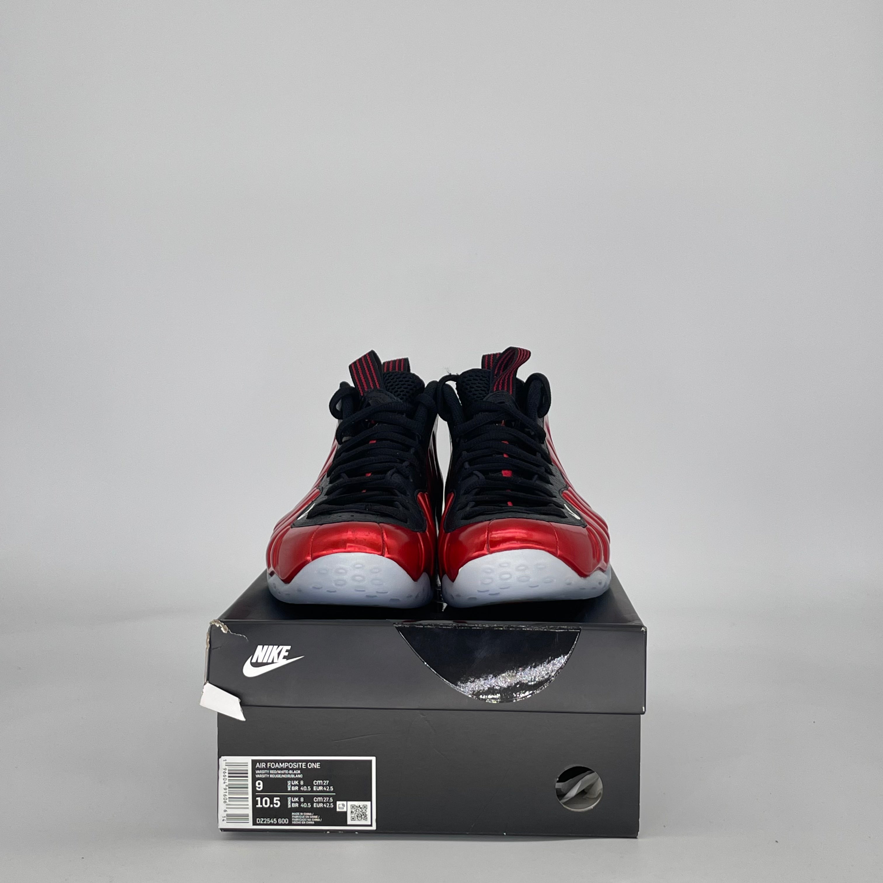 NIKE AIR FOAMPOSITE ONE METALLIC RED (2023) DZ2545-600 SIZE 9/10.5W