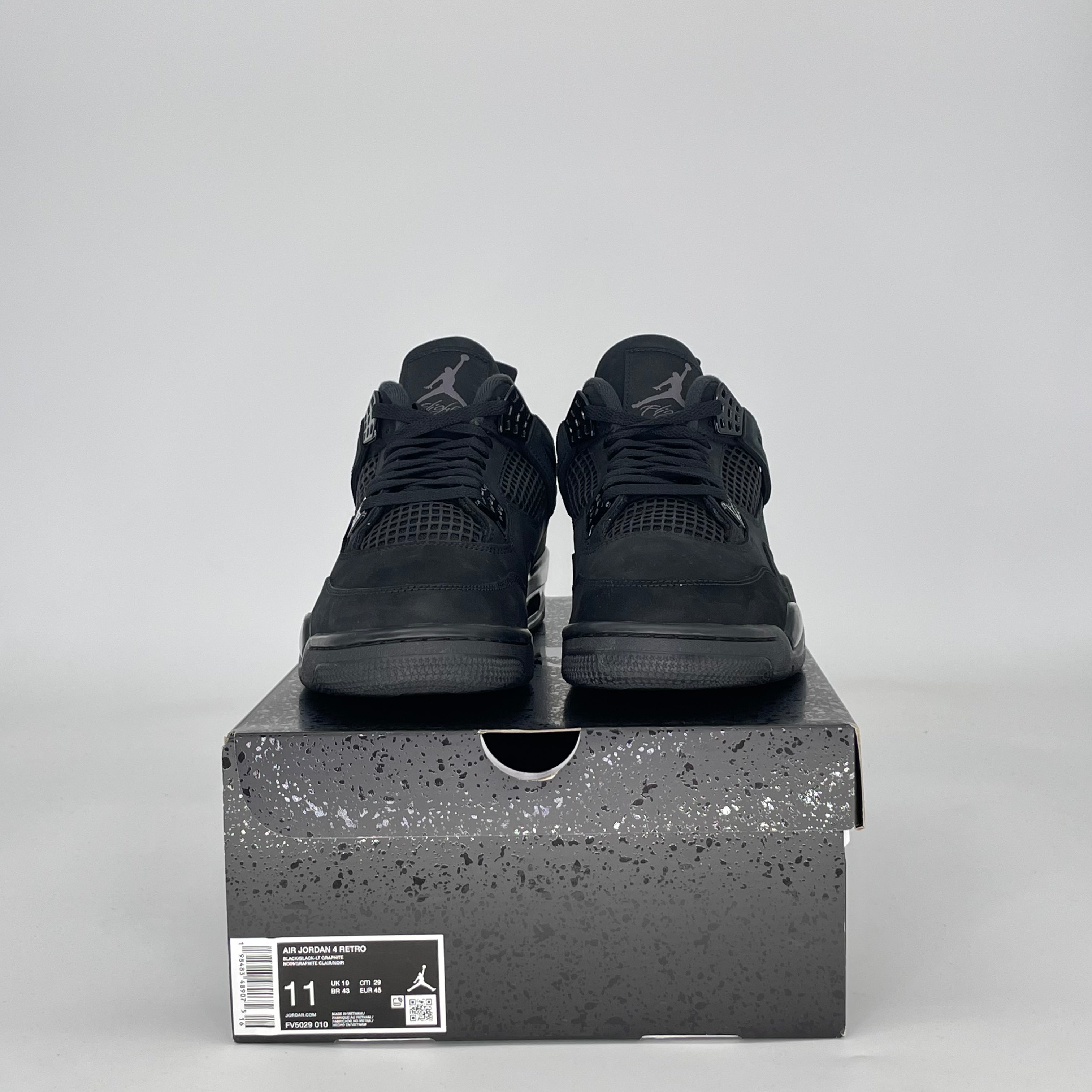 AIR JORDAN 4 BLACK CAT FV5029-010 SIZE 11/12.5W