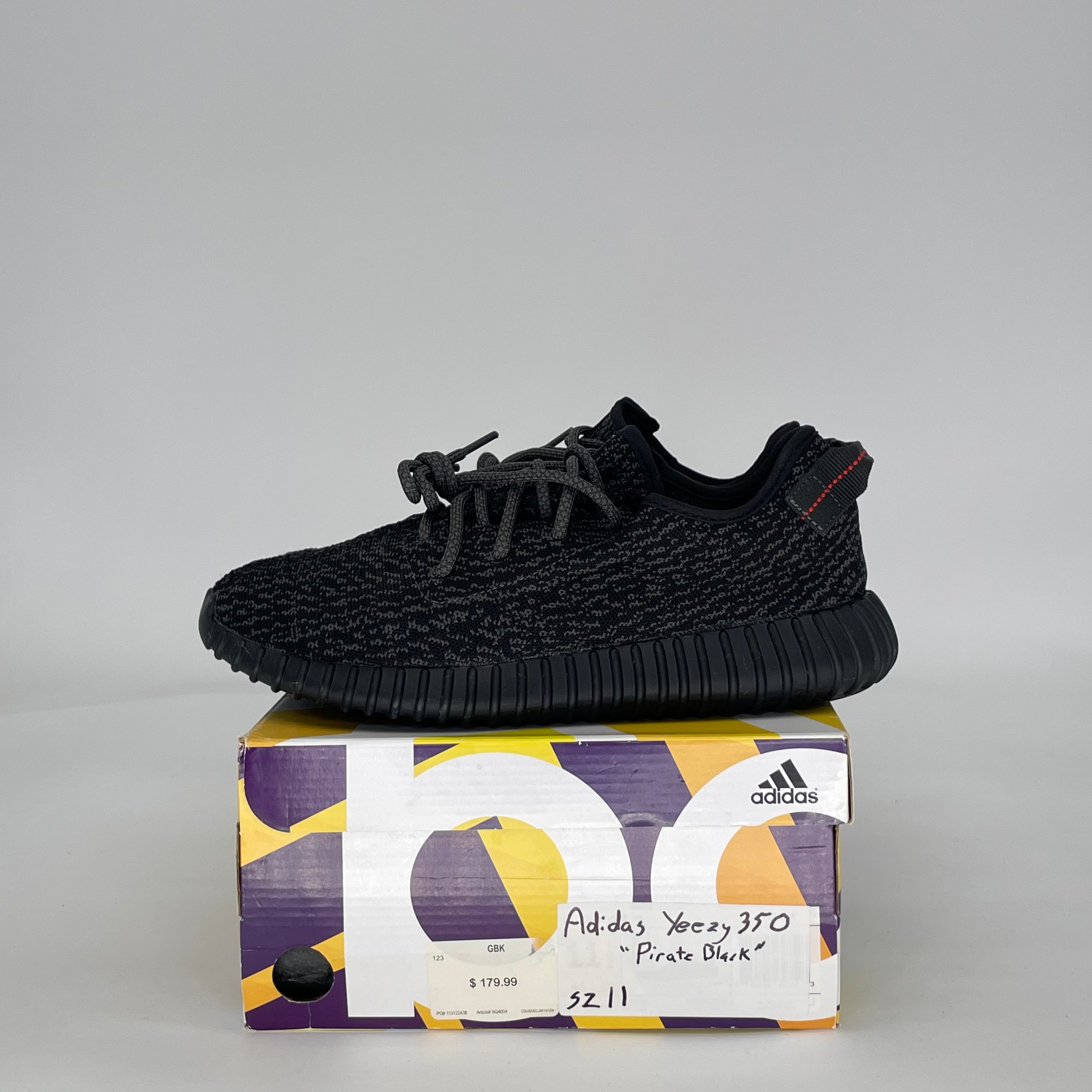 ADIDAS YEEZY BOOST 350 PIRATE BLACK BB5350 SIZE 11/12.5W