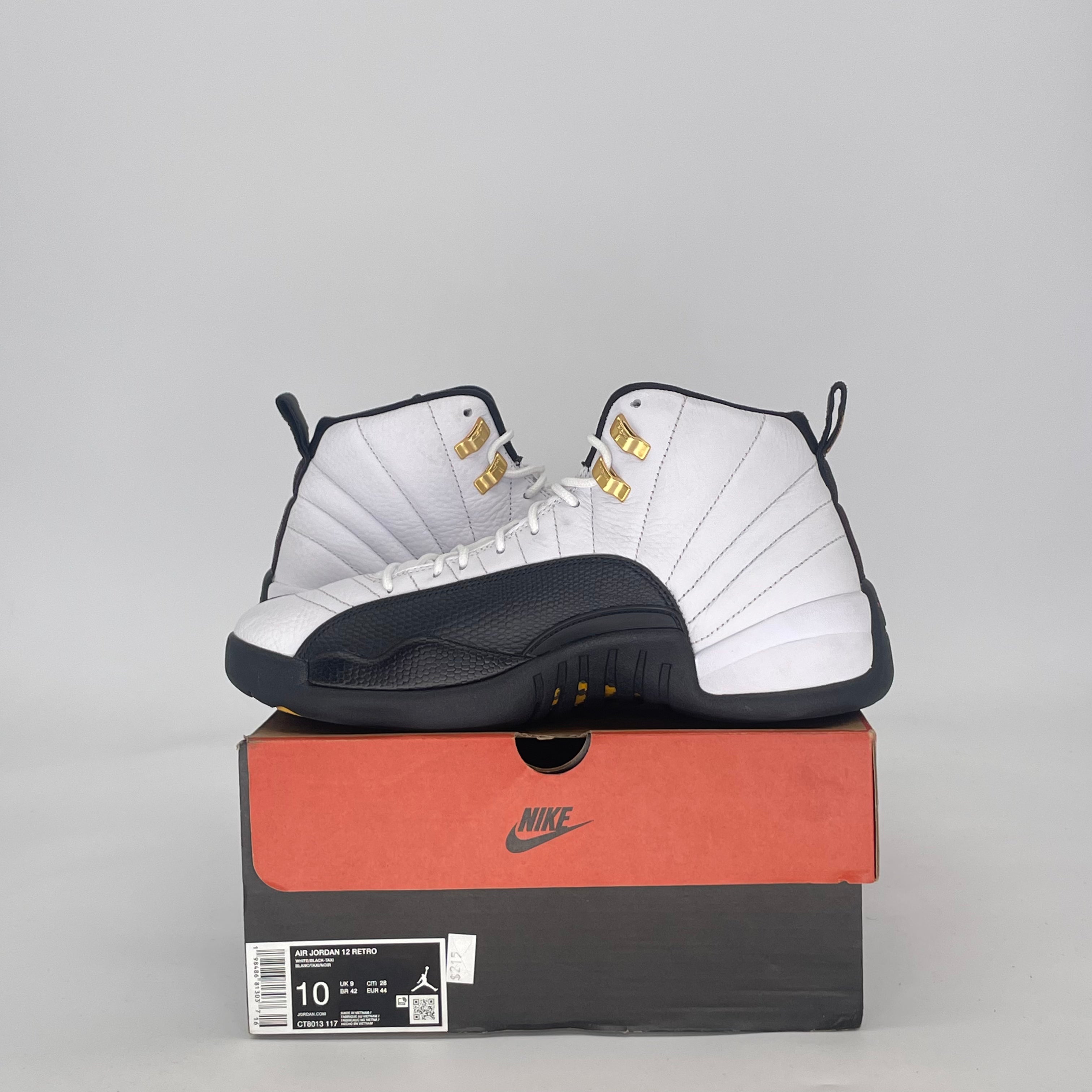 AIR JORDAN 12 TAXI CT8013-117 SIZE 10/11.5W