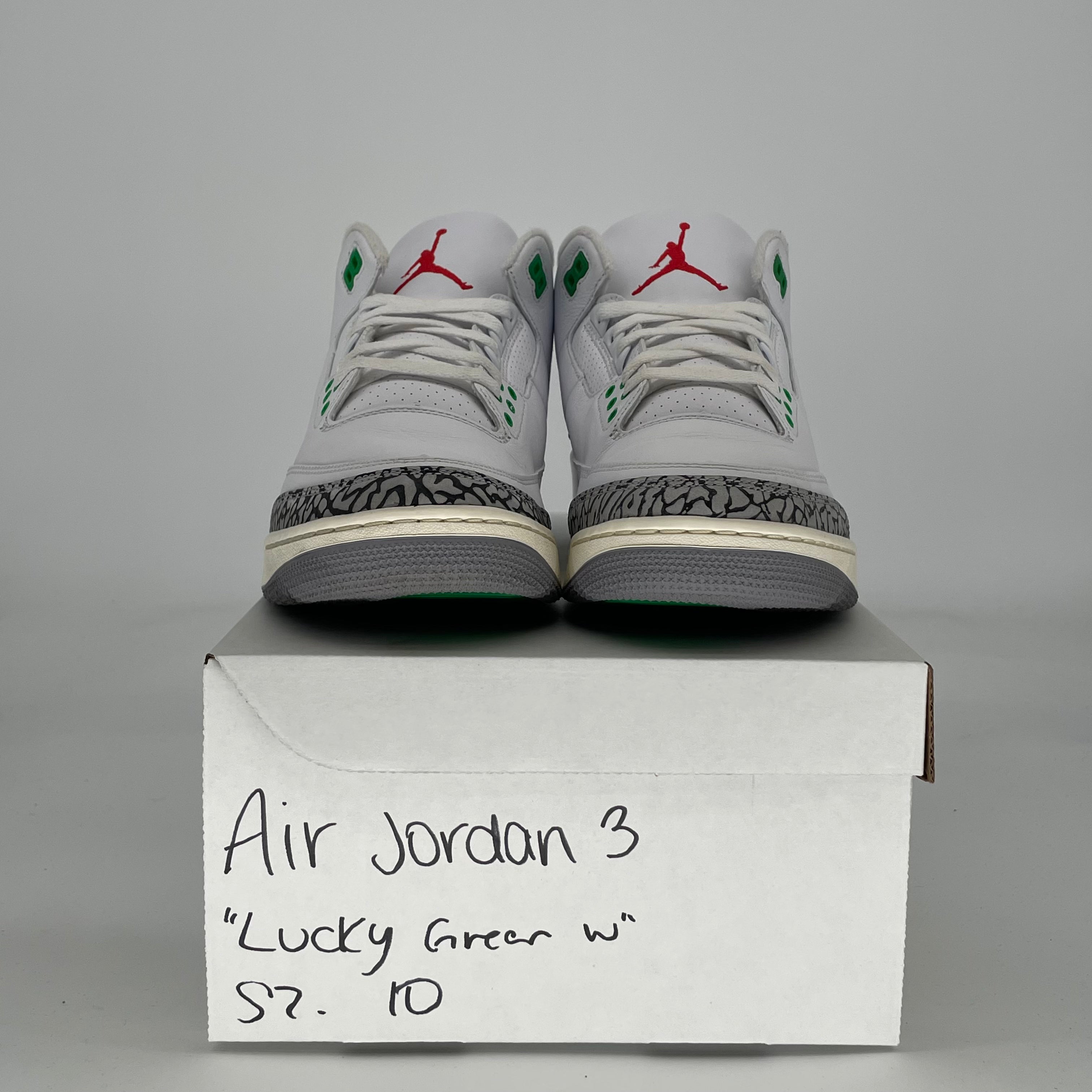 AIR JORDAN 3 LUCKY GREEN W CK9246-136 SIZE 10/11.5W