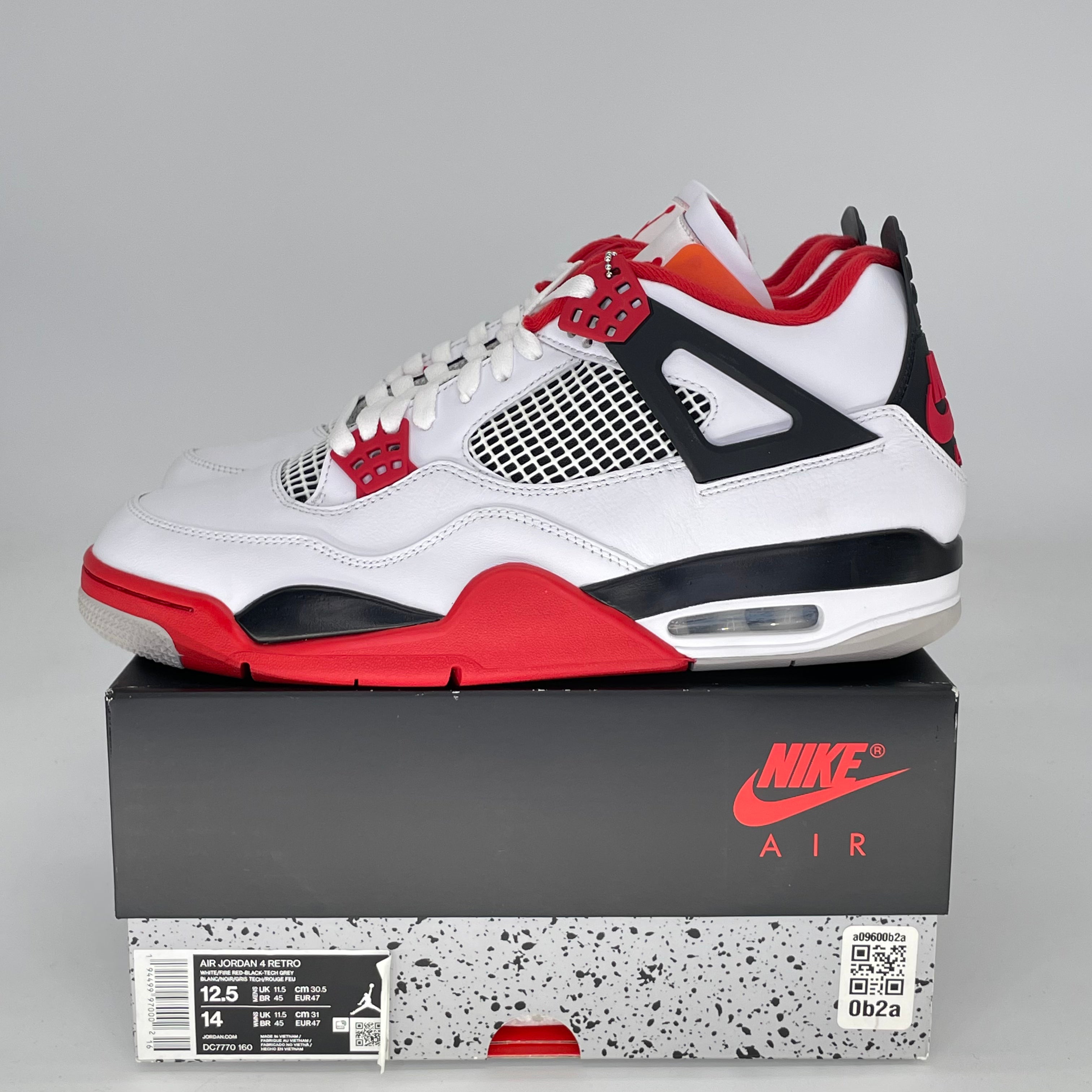 Air Jordan 4 Fire Red (2020) DC7770-160 Size 12.5/14W 