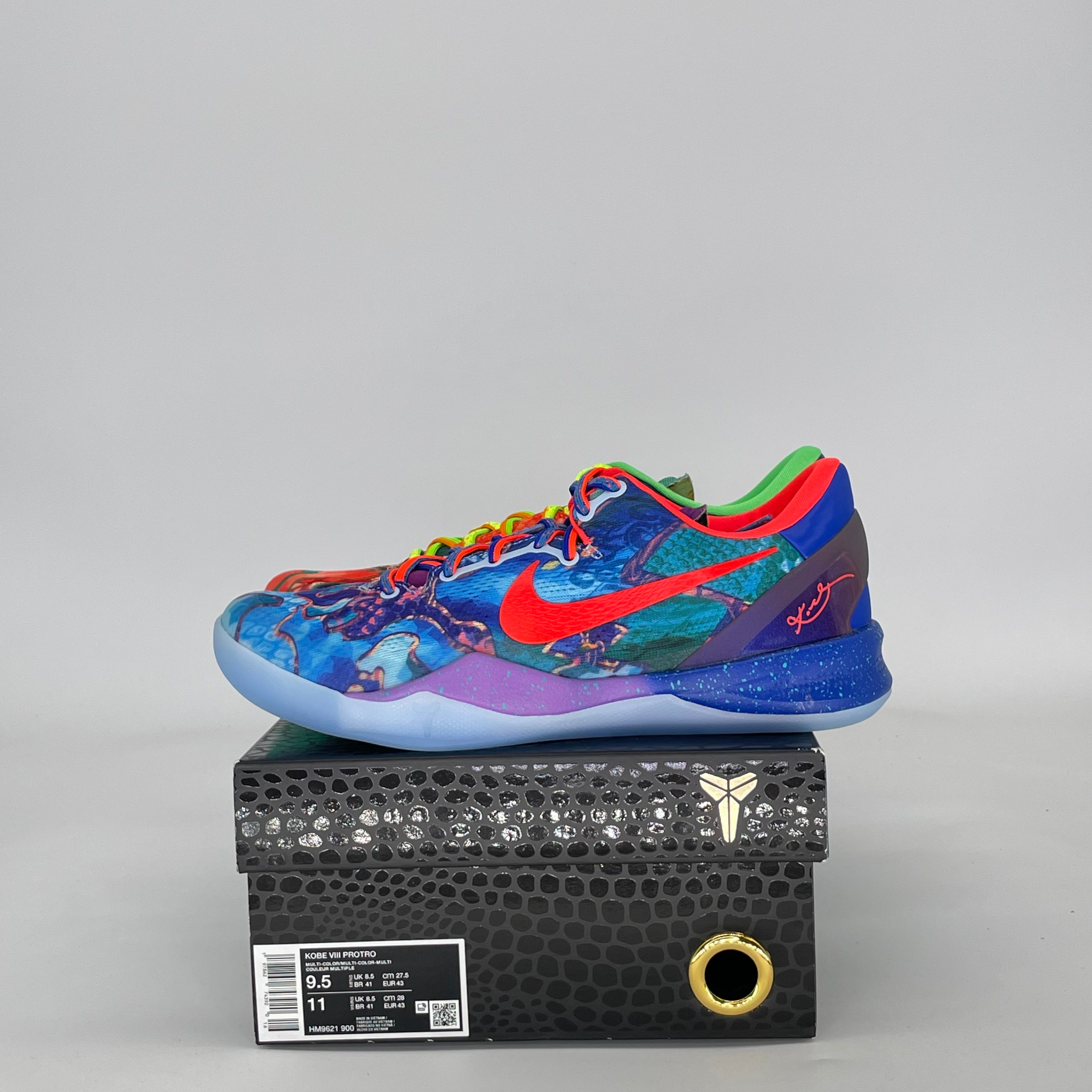 NIKE KOBE 8 PROTRO WHAT THE (2025) HM9621-900 SIZE 9.5/11W