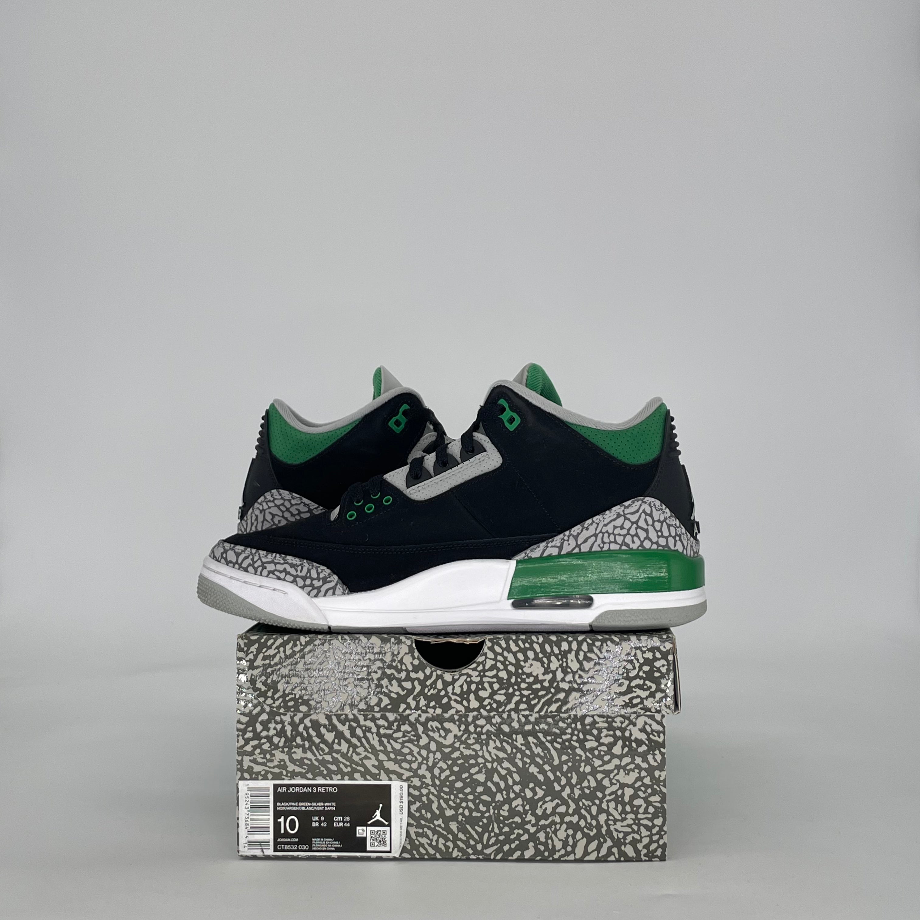 AIR JORDAN 3 PINE GREEN CT8532-030 SIZE 10/11.5W